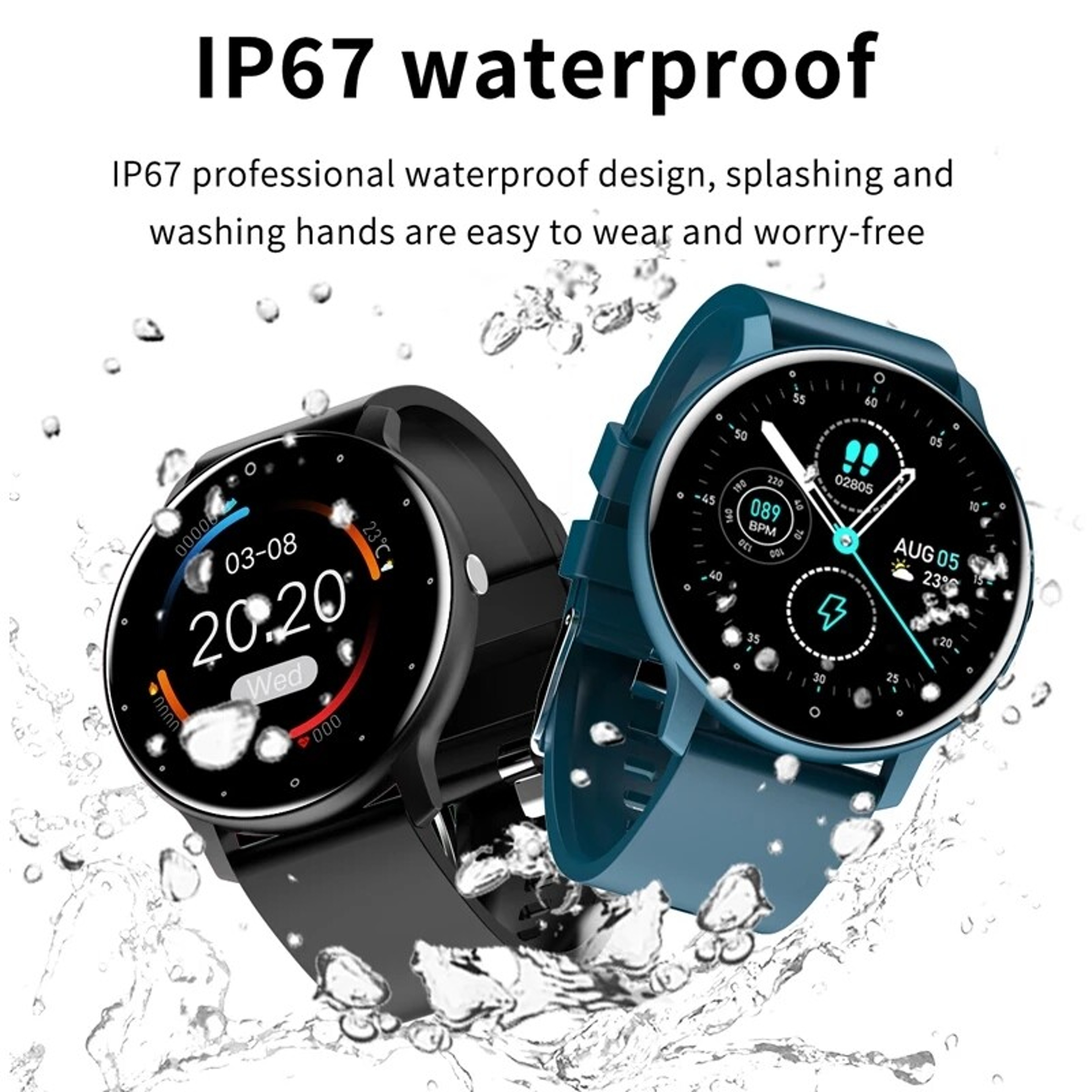 Full Touch Screen Smart Watch With Fitness Tracking Bluetooth Alerts And Life Waterproof Design 2