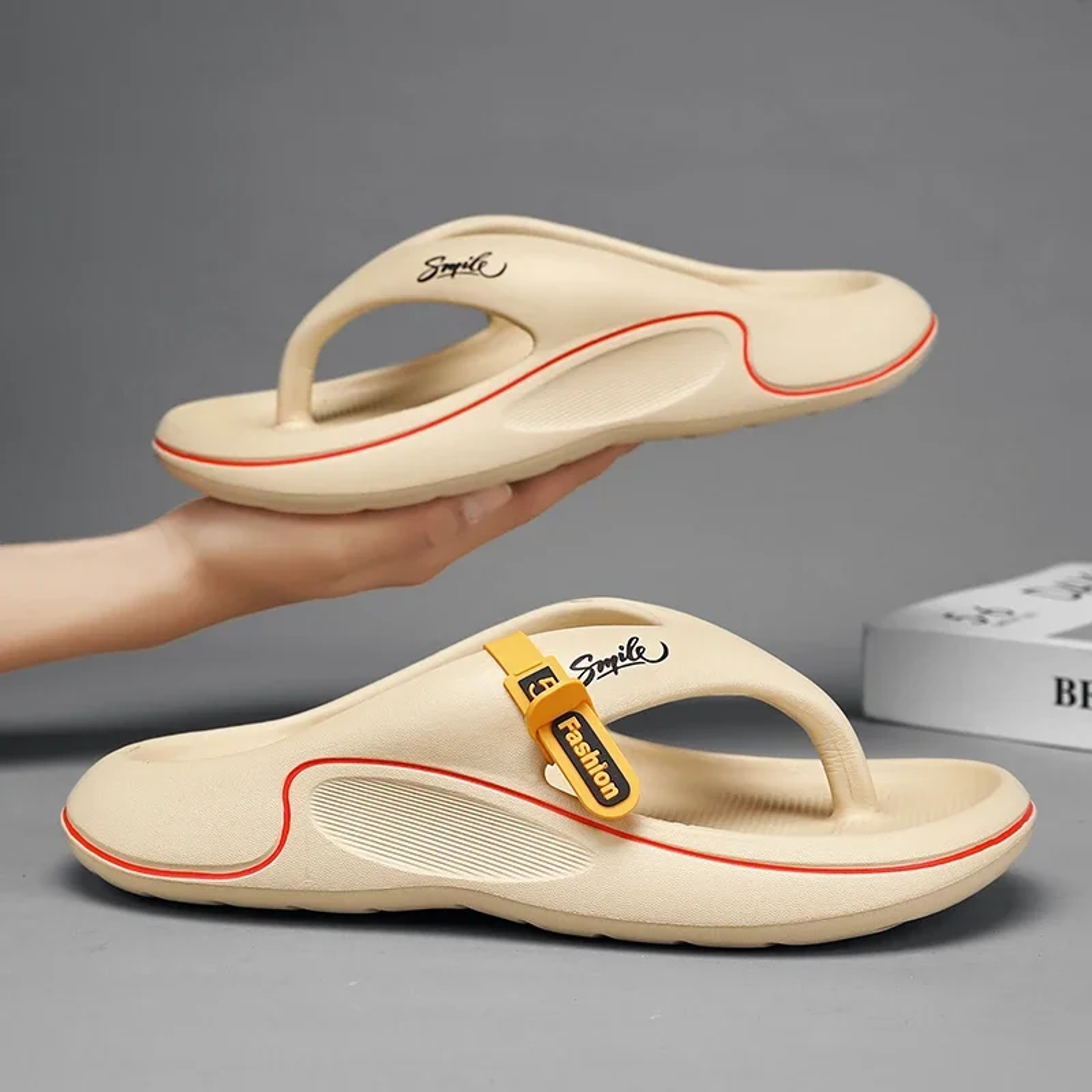 Men's EVA Platform Flip Flops with Thick Soft Sole and Anti-Slip Outsole – view 4
