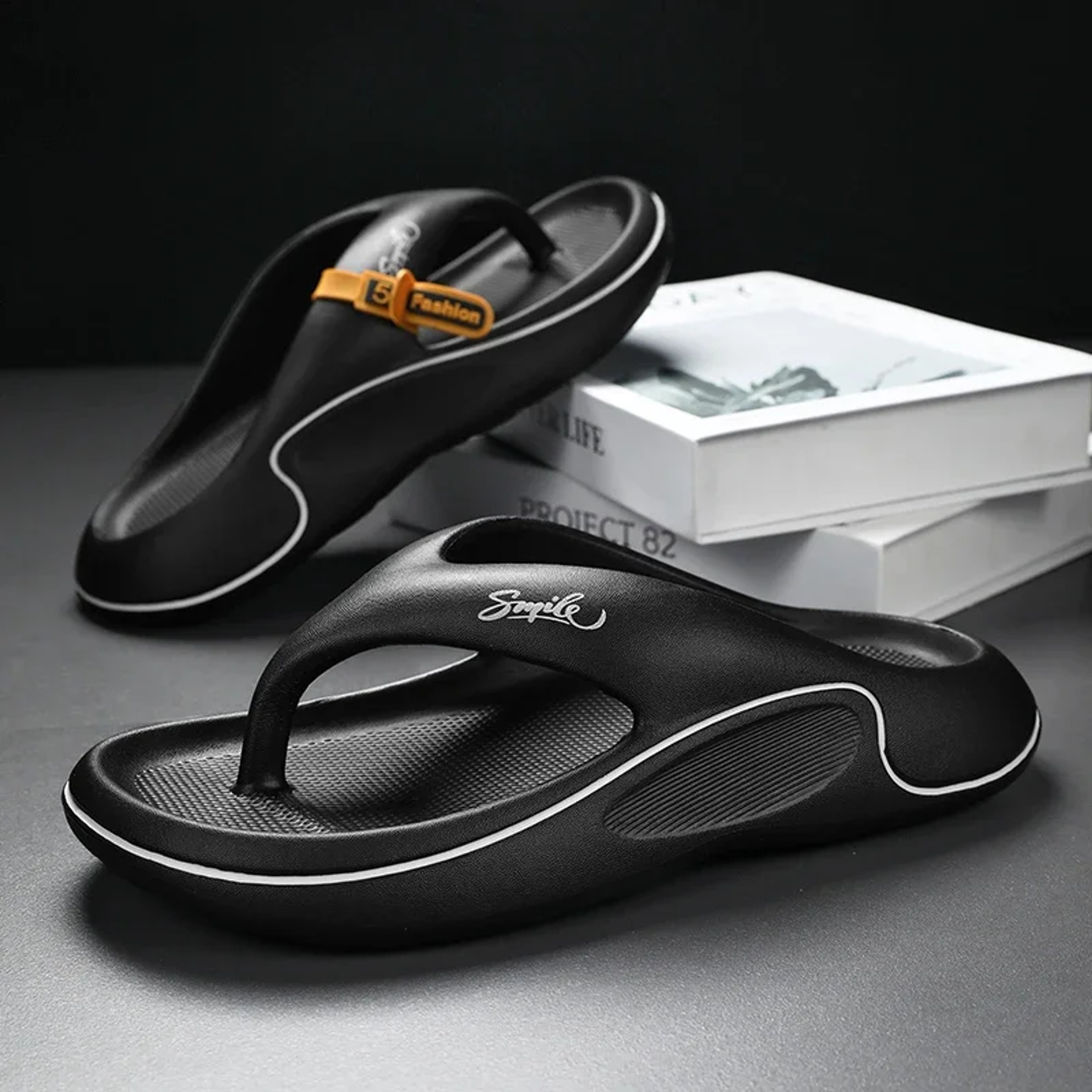 Men's EVA Platform Flip Flops with Thick Soft Sole and Anti-Slip Outsole – view 3