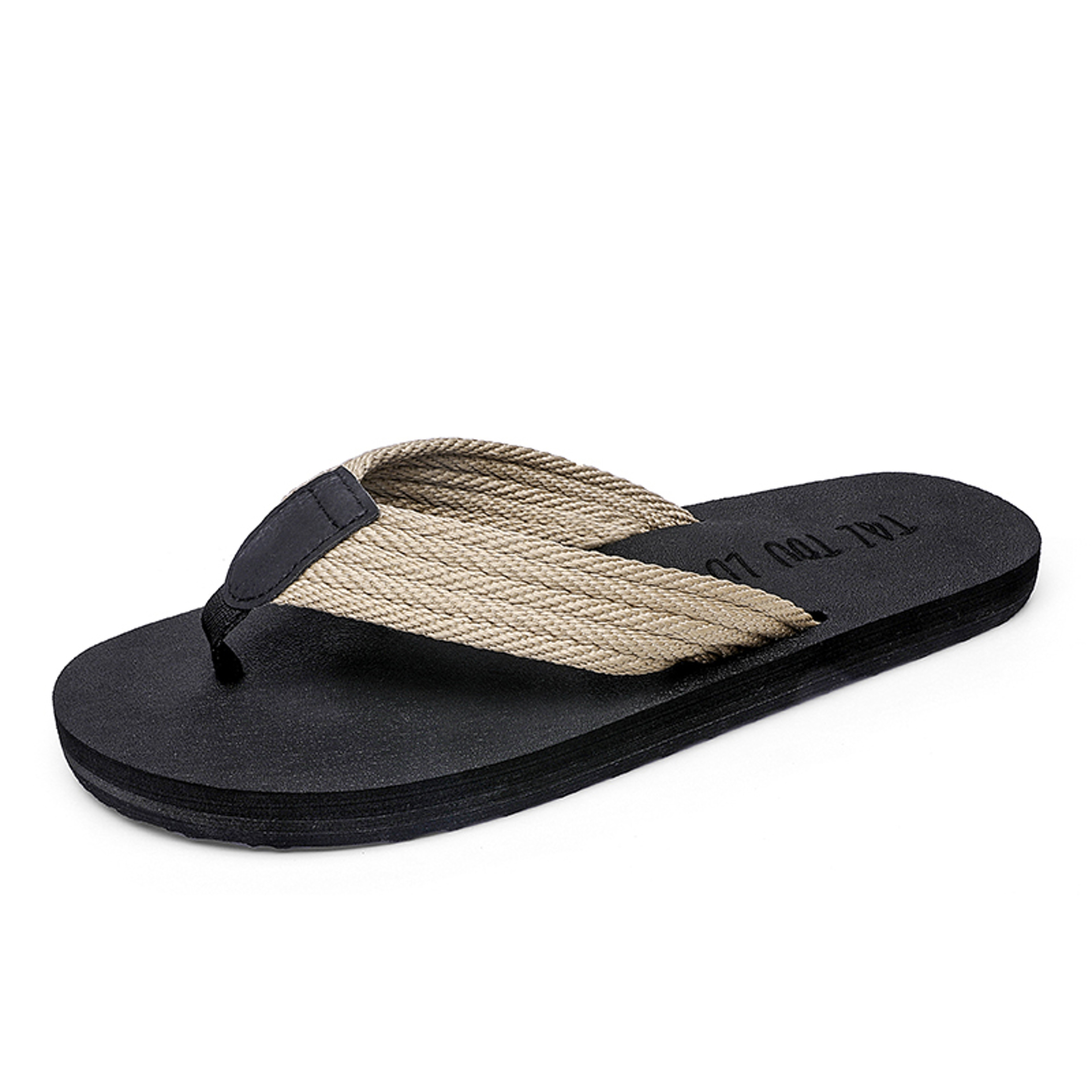 Mens Big Size Flip Flops With Silk Upper And EVA Outsole 0