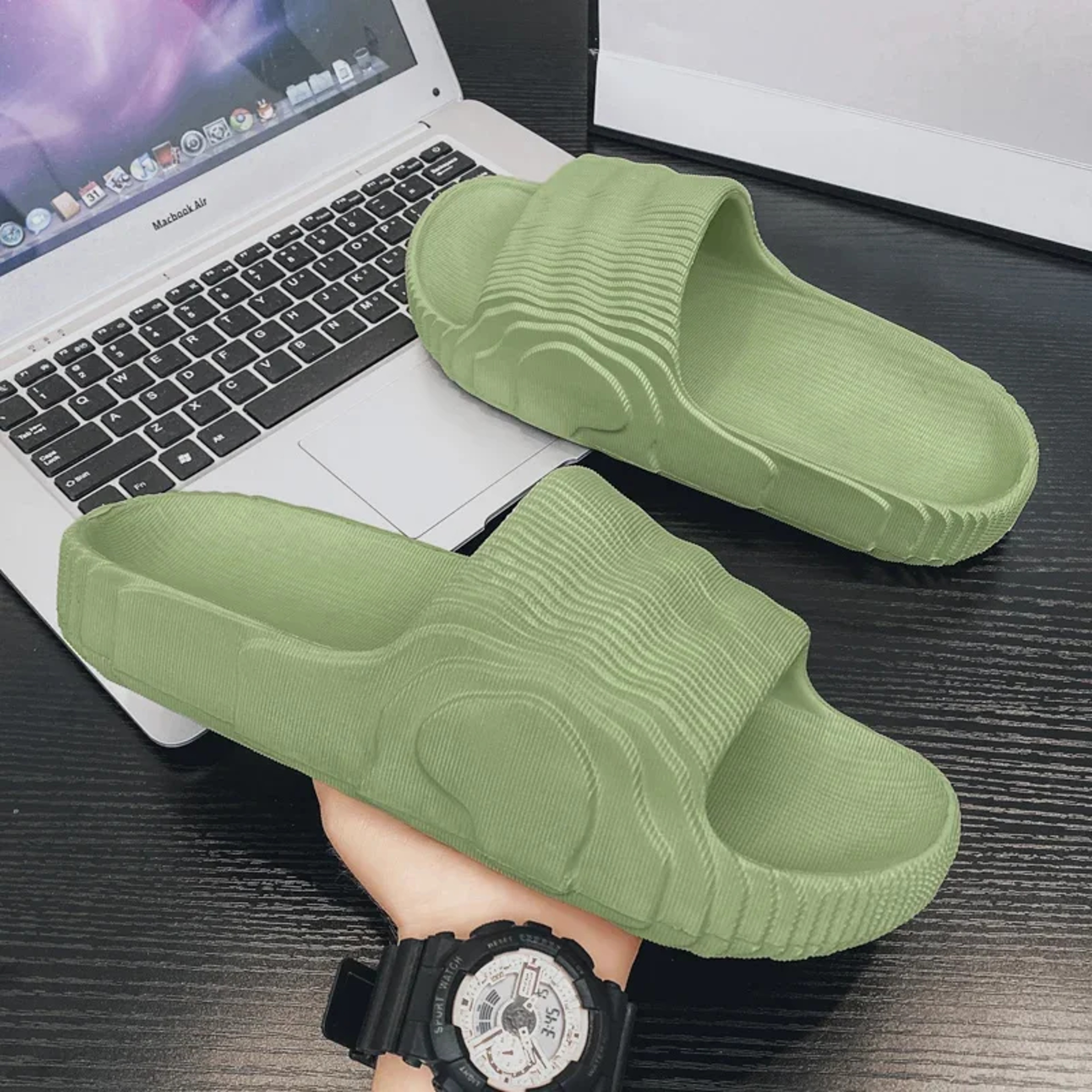 Men's Soft EVA Clog Slippers with Skid-Proof Sole and Low Heel – view 10