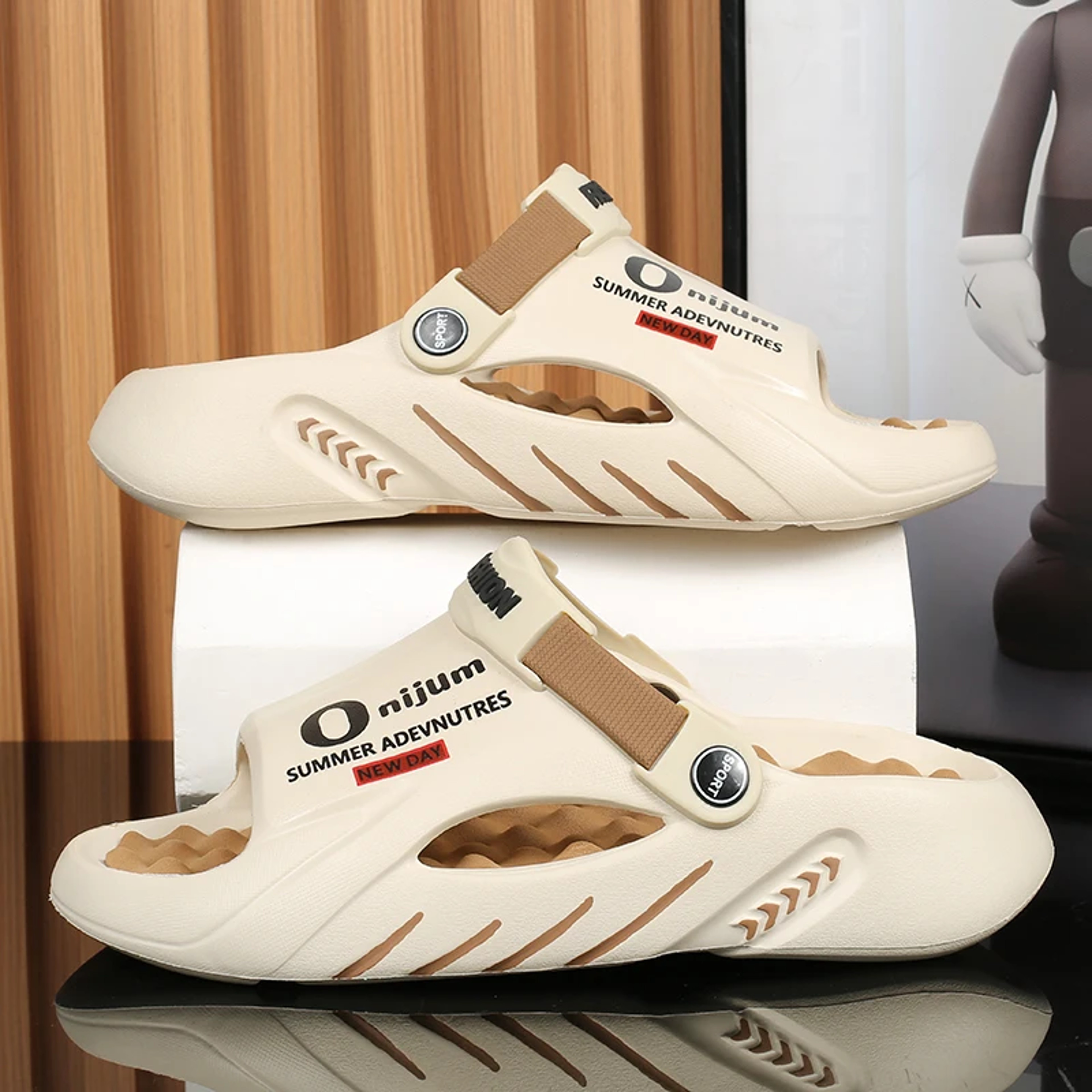 Mens EVA Clog Slippers With Low Platform Sole For Summer Outdoor Wear 4