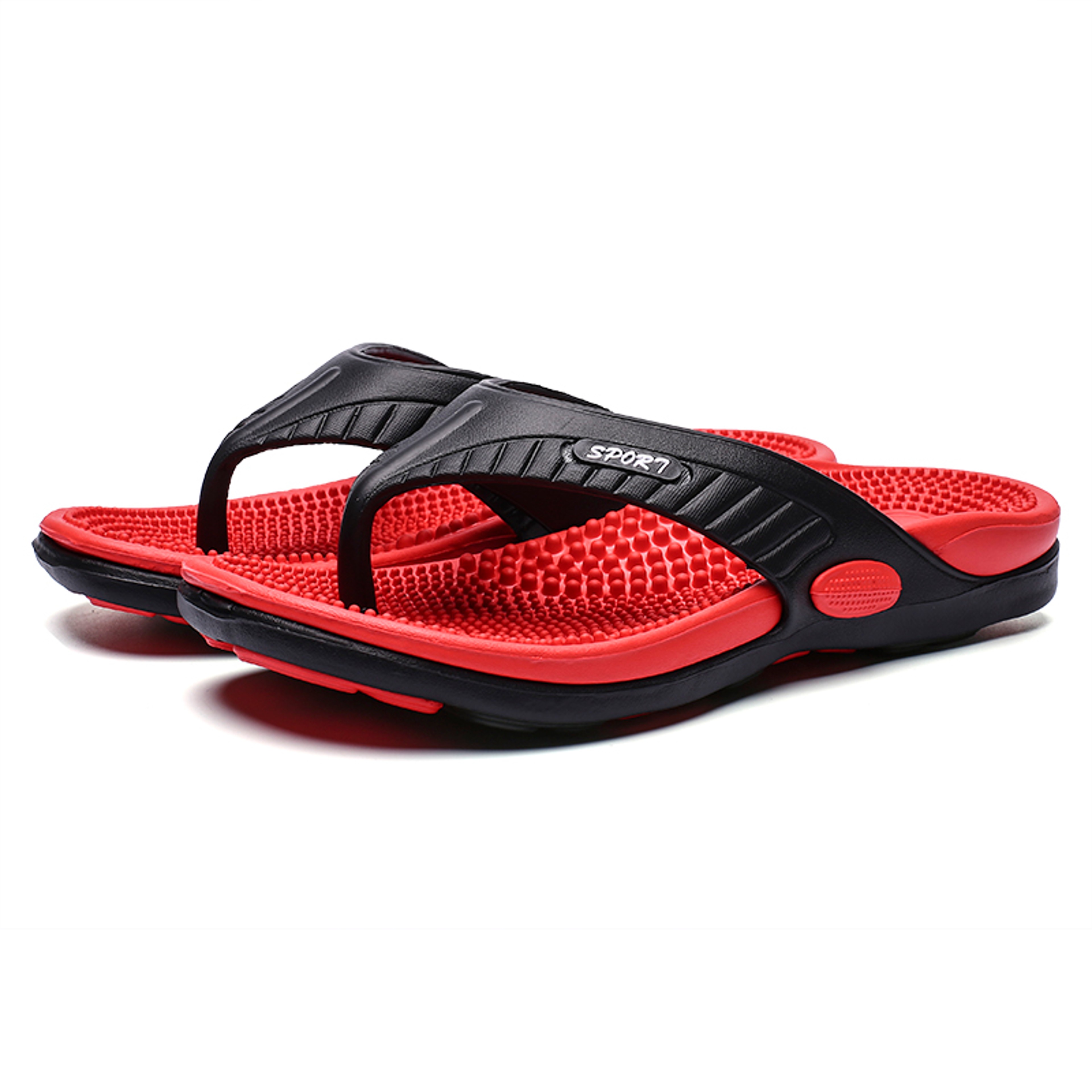 Men's EVA Massage Flip Flops with Platform Design and Low Heel – view 4