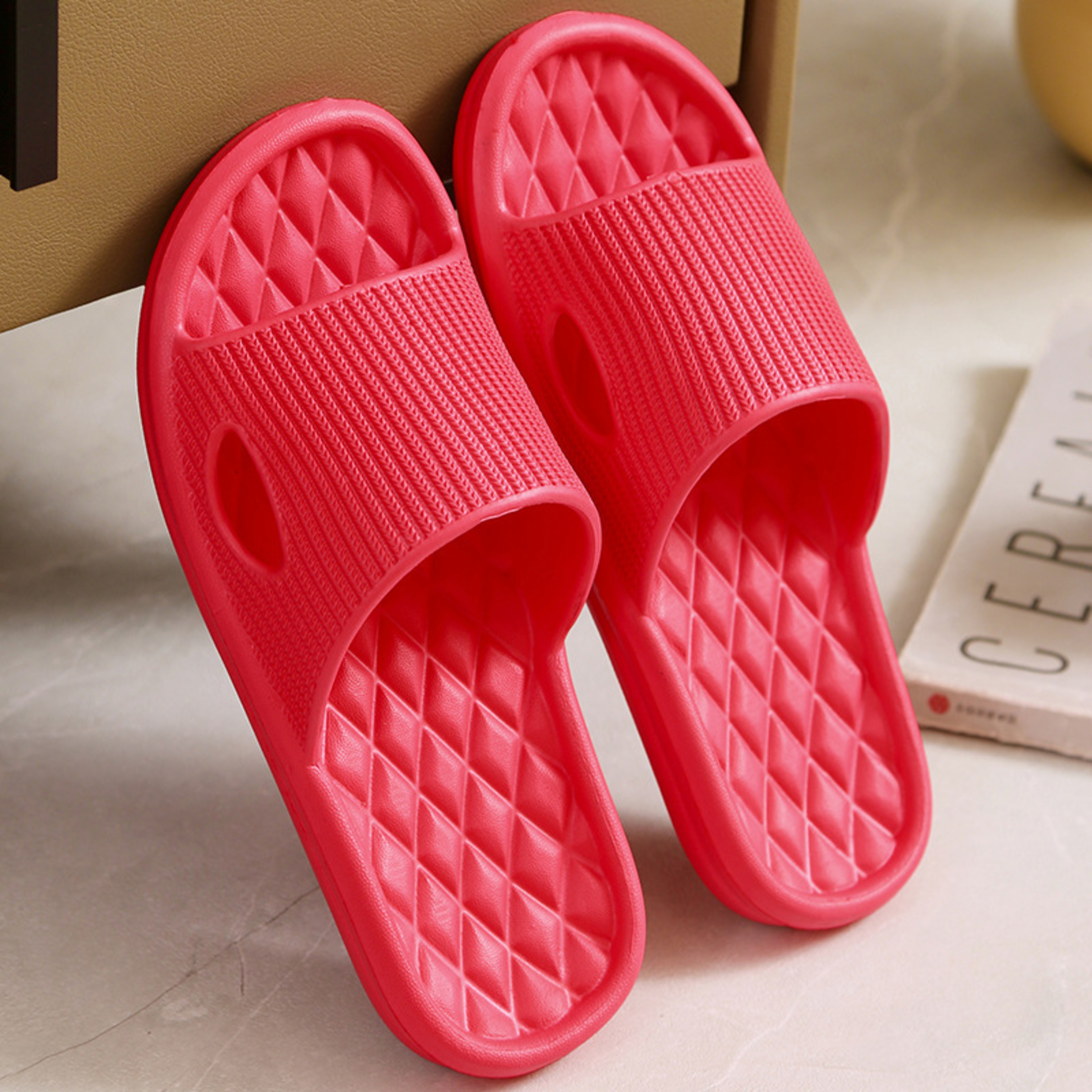 EVA Indoor Slippers with Non-Slip Rubber Sole and Cross-Tied Design – view 4
