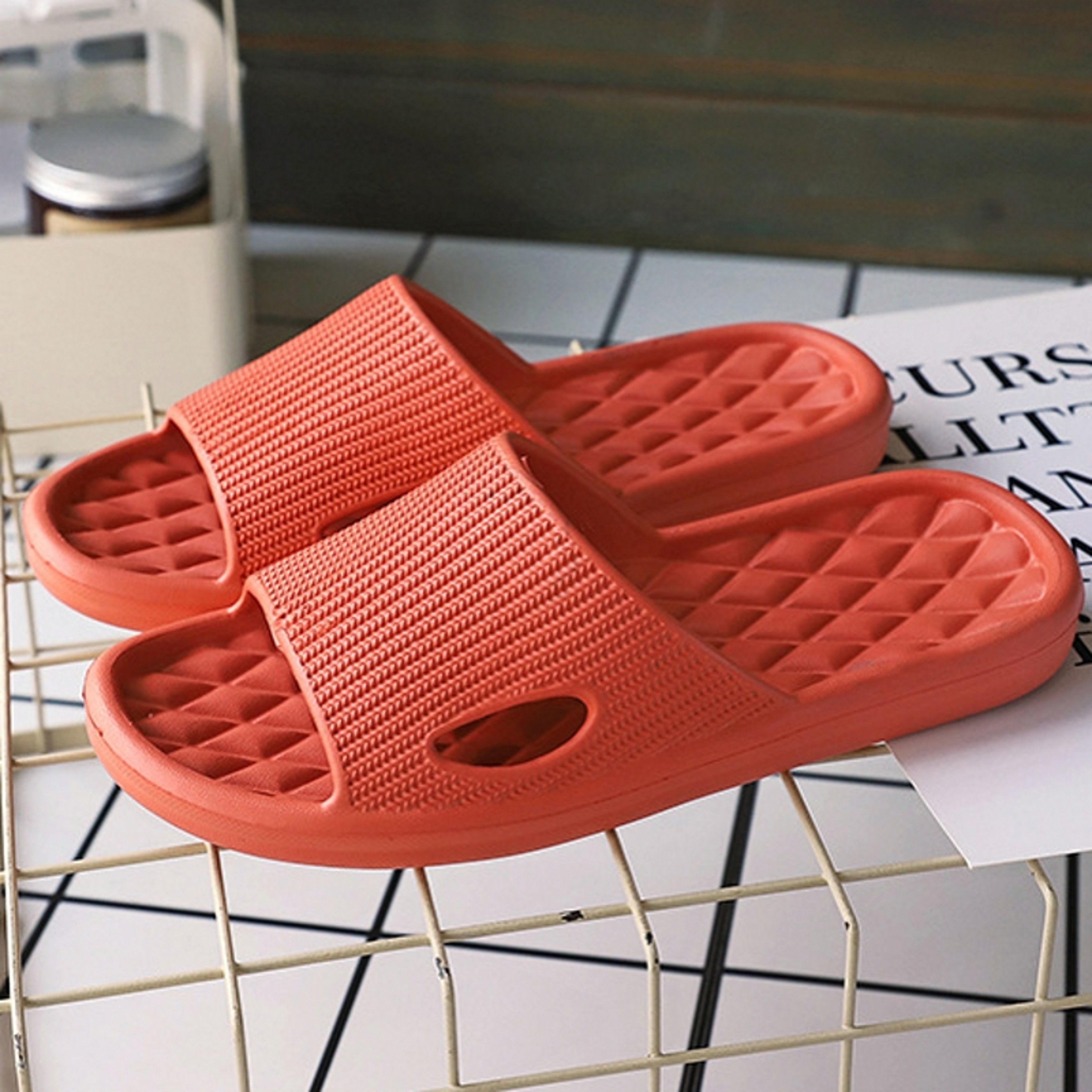 EVA Indoor Slippers with Non-Slip Rubber Sole and Cross-Tied Design – view 9
