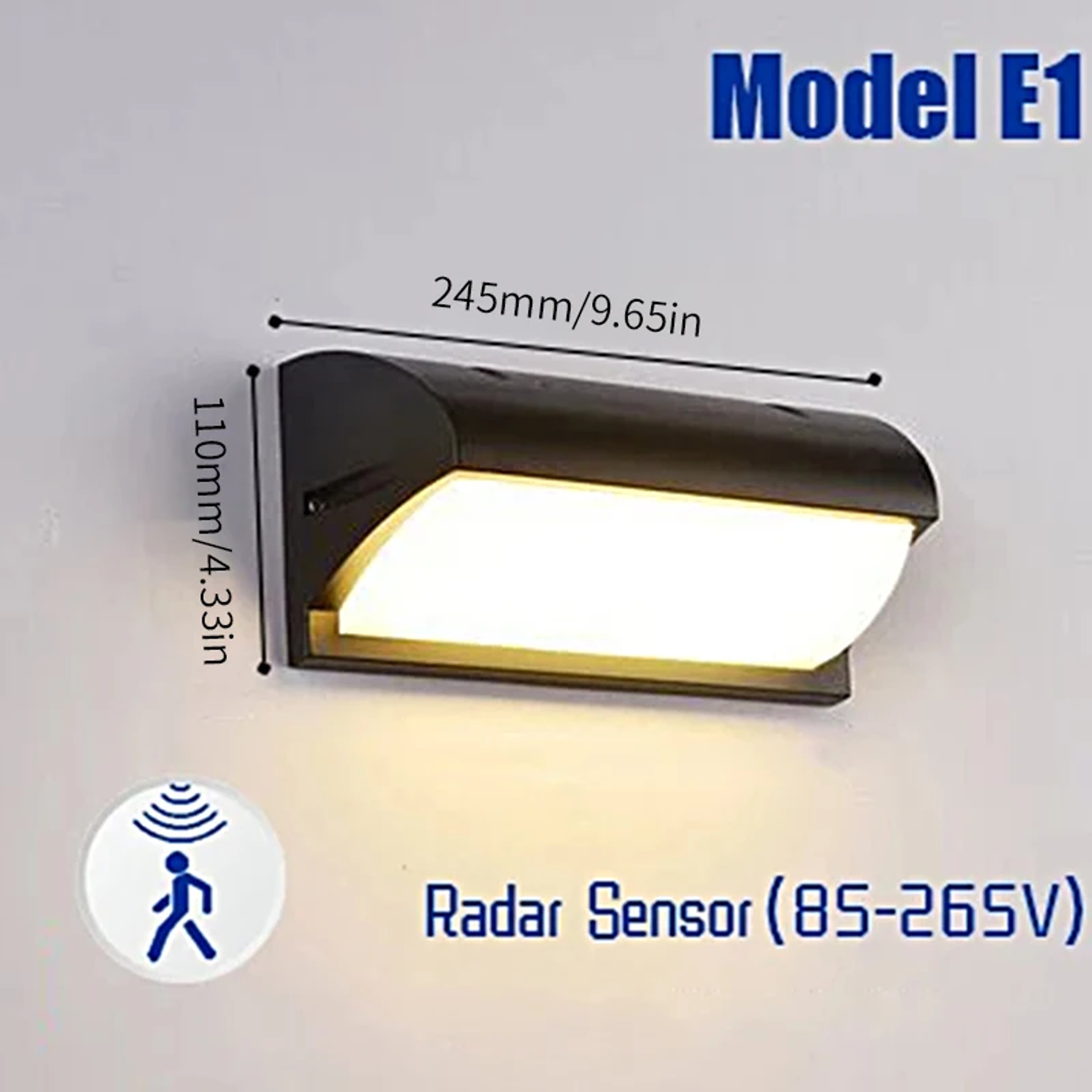 LED Motion Sensor Outdoor Wall Light with Up and Down Lighting – view 8