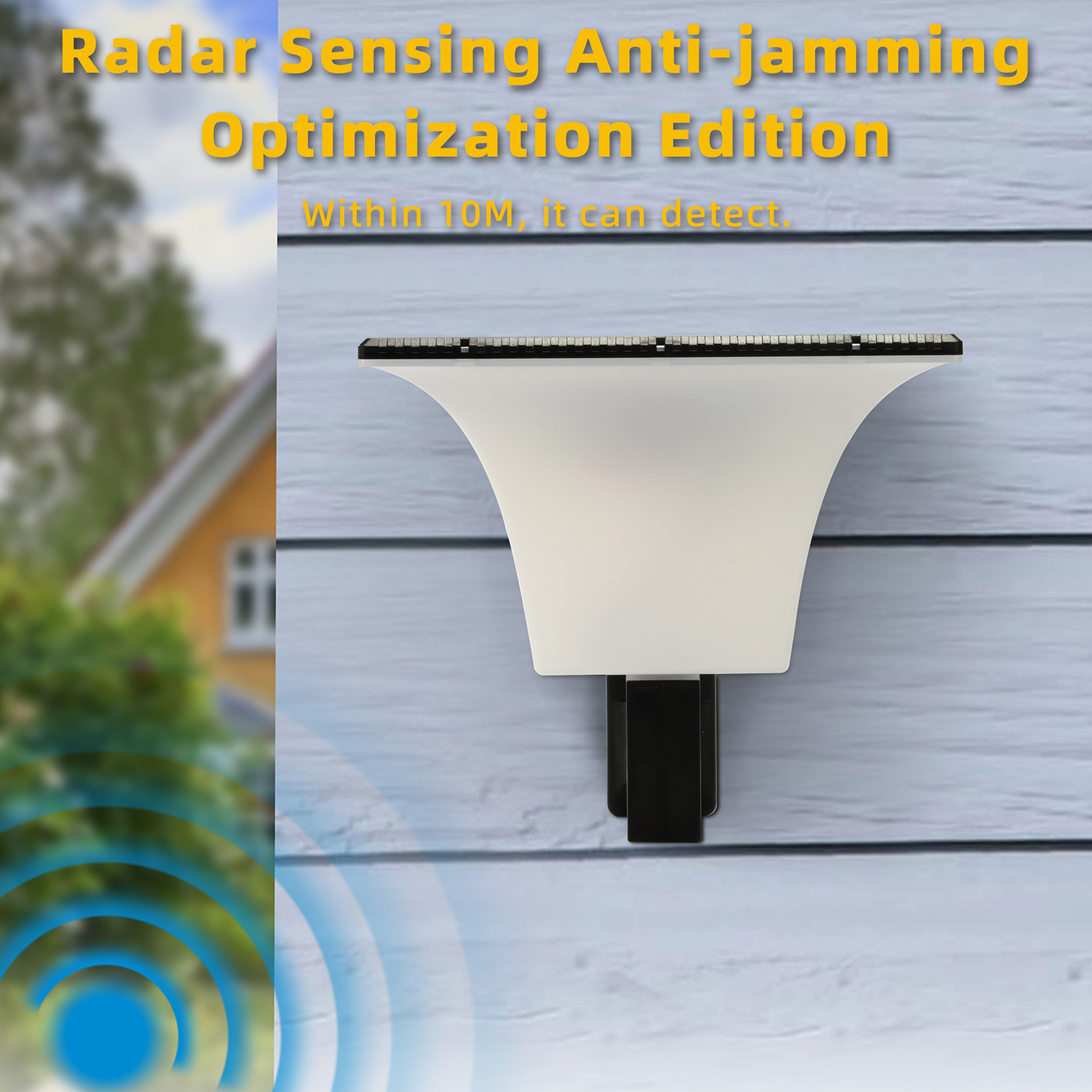 Solar Wall LED Light With Radar Motion Sensor And IP65 Weather Protection 4