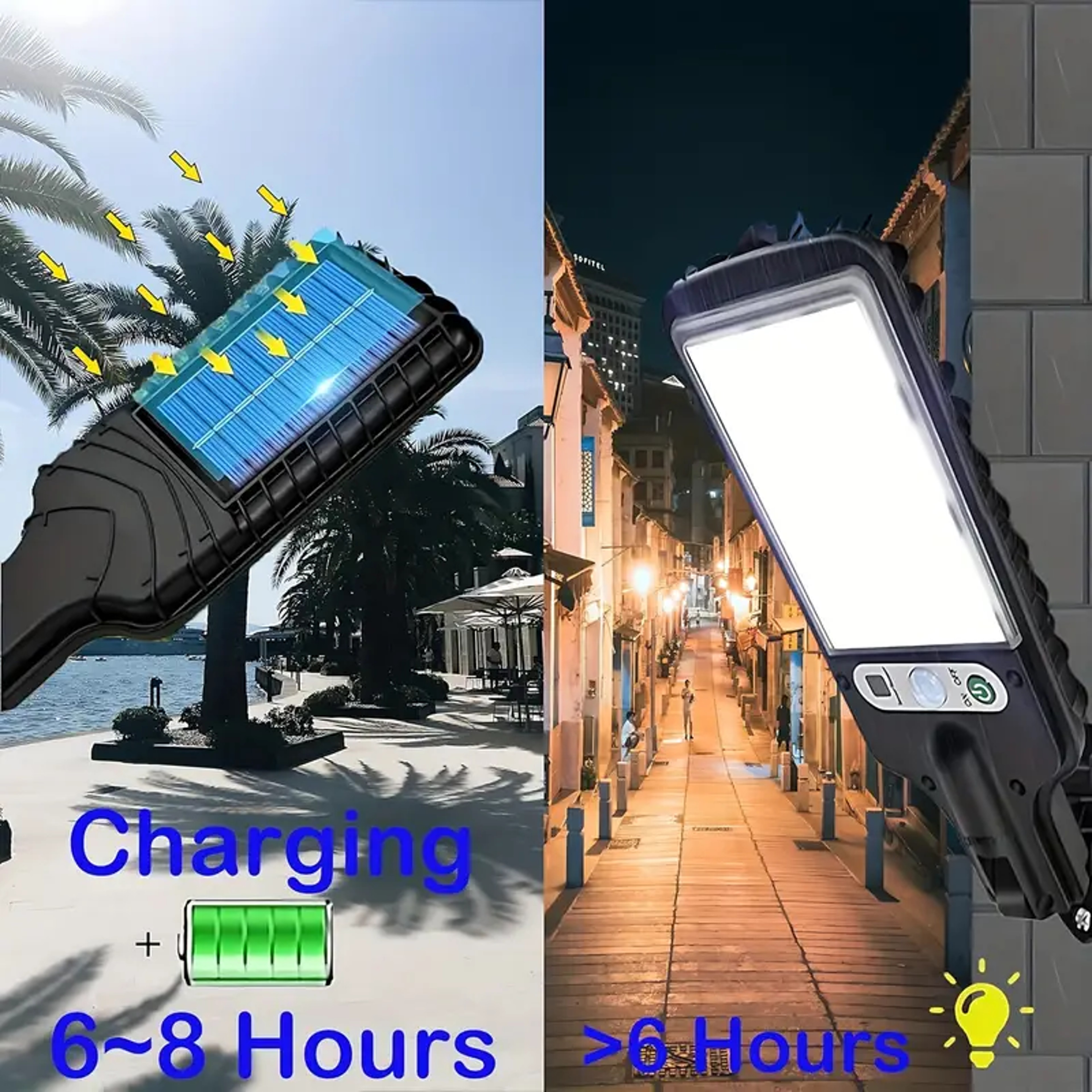 Solar Motion Sensor Security Light With 117 COB LEDs And 3 Lighting Modes 2