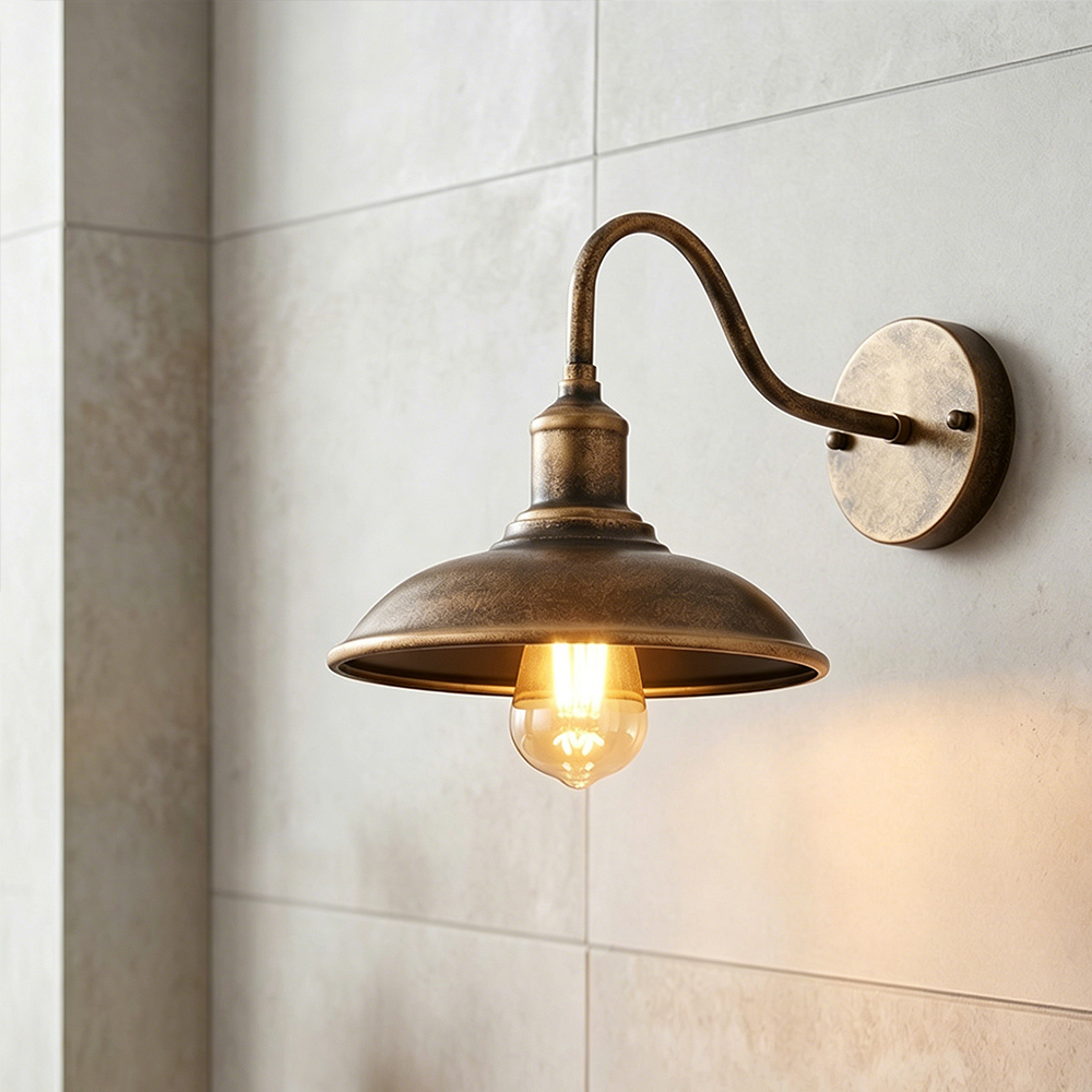 IP65 Outdoor LED Wall Lamp E27 Iron Wall Sconce 0