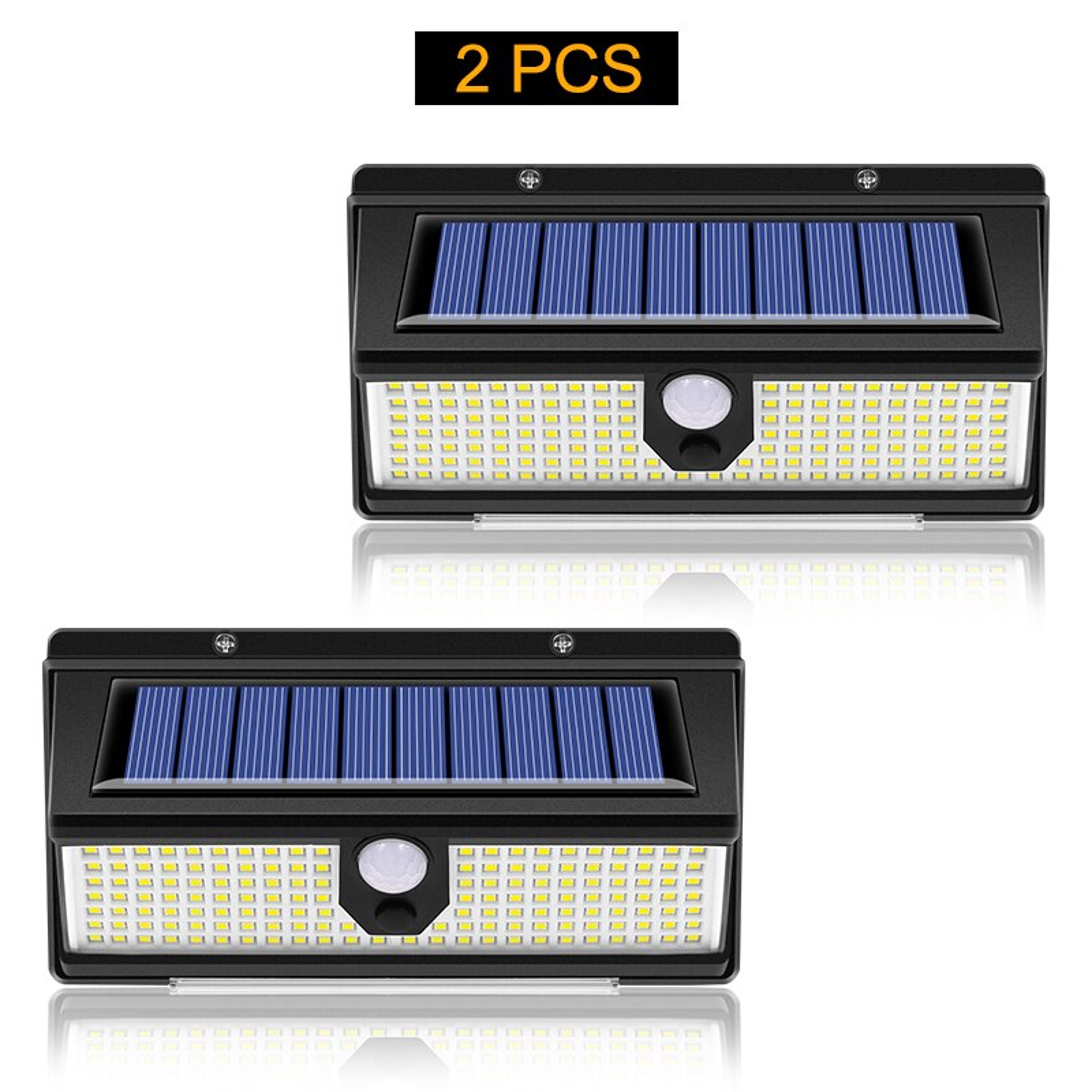 190 LED Solar Motion Sensor Wall Light With 4 Lighting Modes And IP65 Protection 7