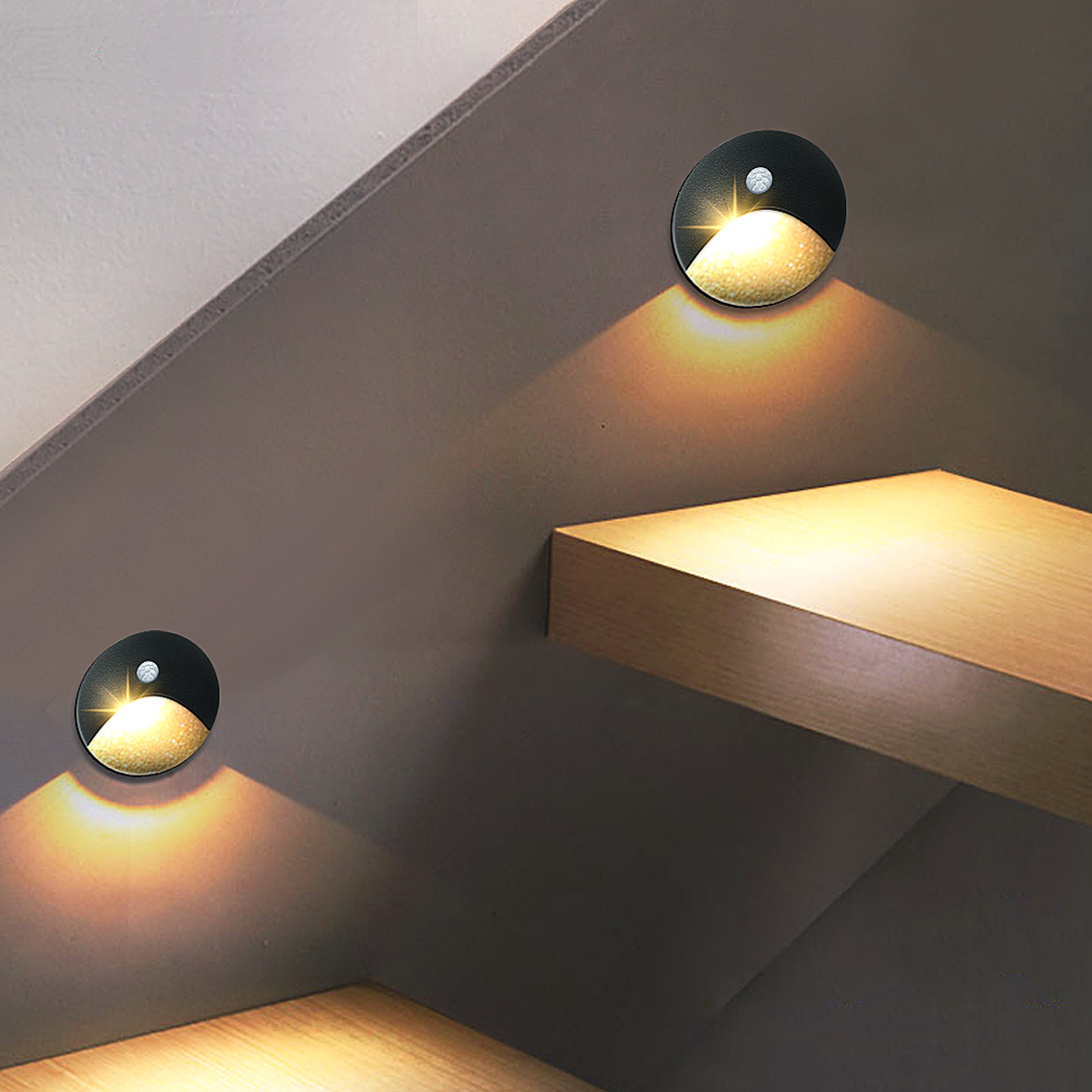 Recessed LED Outdoor Step Light With Sensor IP65 Waterproof Wall Lamp 0