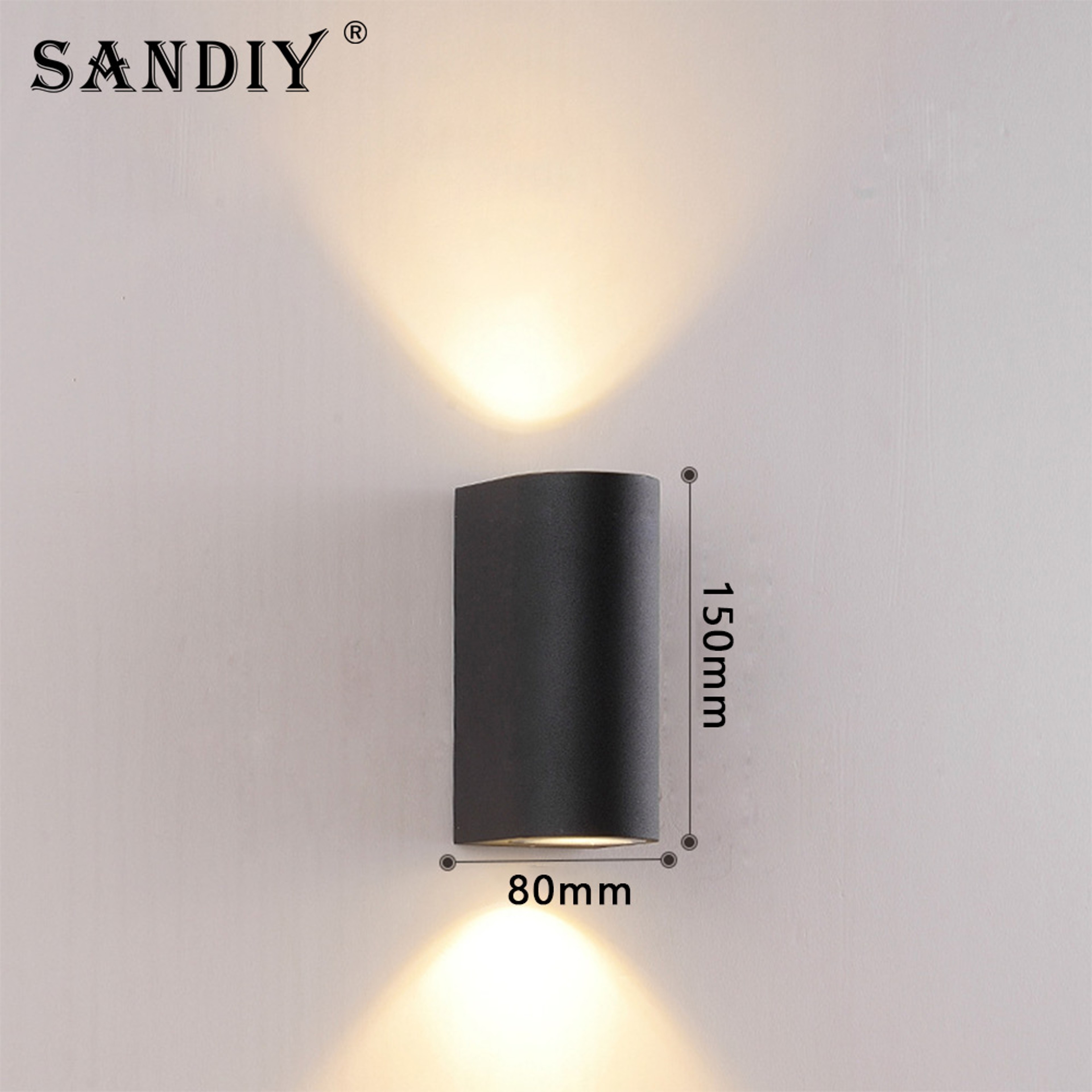Outdoor LED Up Down Wall Light IP65 Waterproof Aluminum Exterior Sconce 6