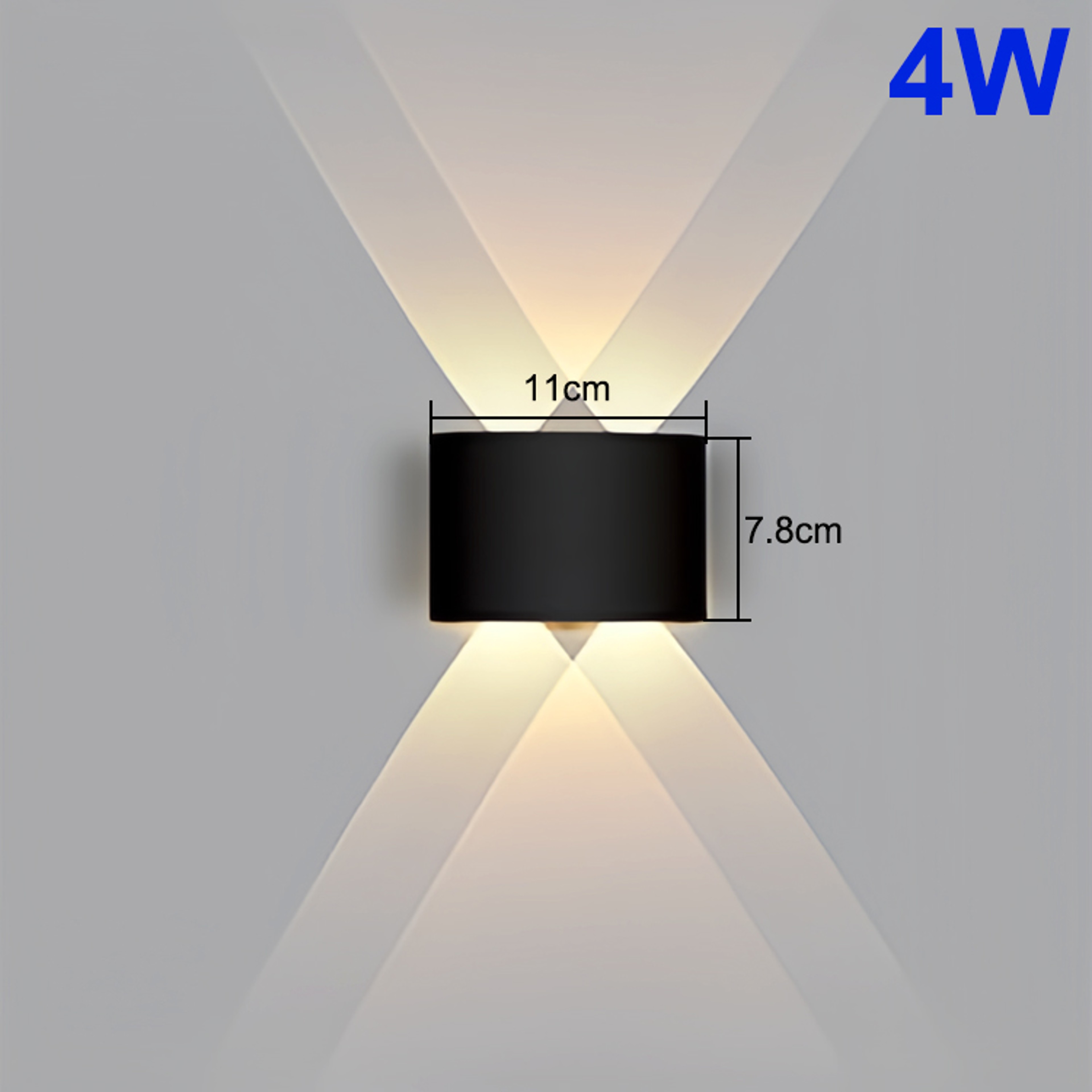 LED Up And Down Wall Lamp Moisture Resistant Modern Indoor Outdoor Lighting 7