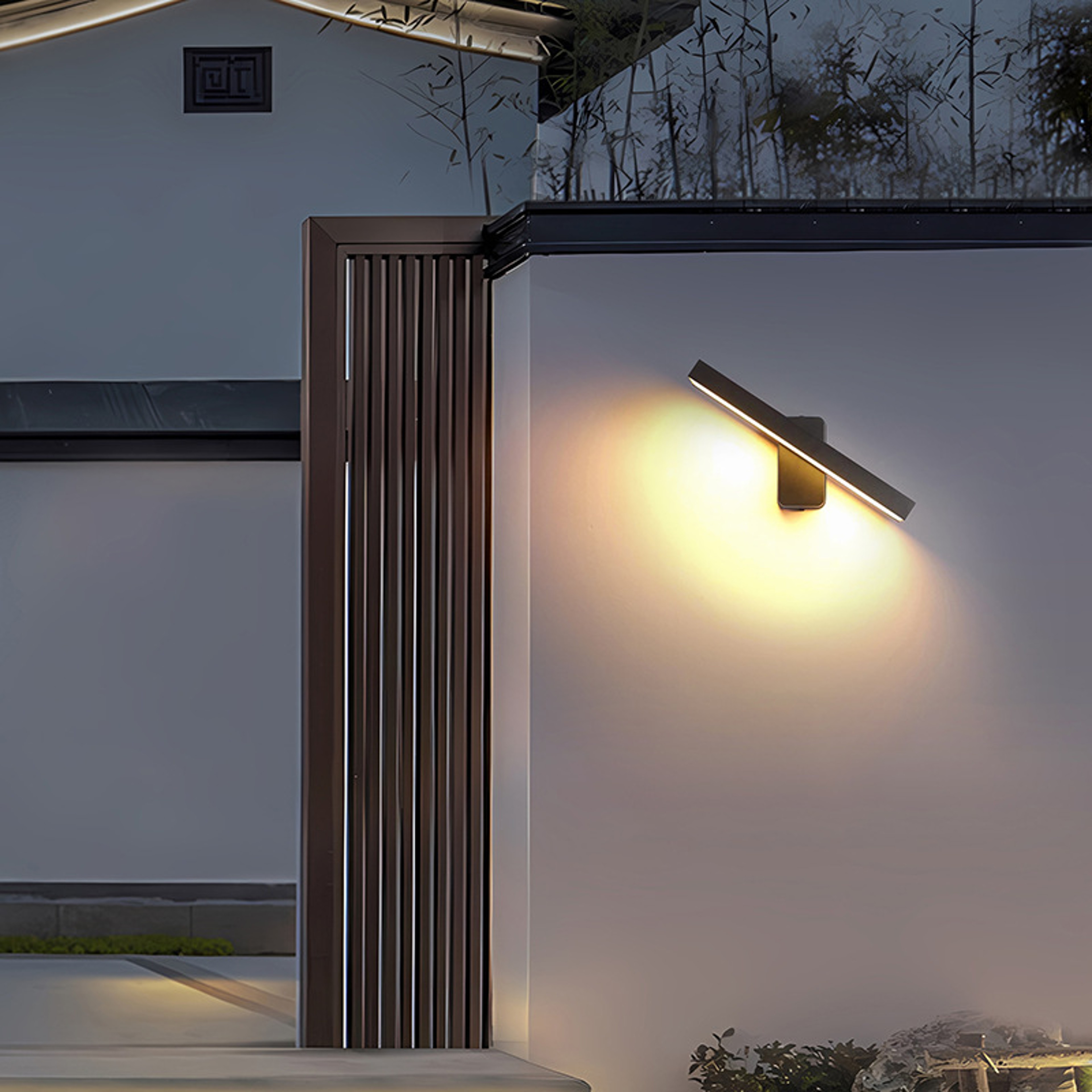 PIR Motion Sensor Outdoor Wall Light IP65 Rotatable LED Sconce 4