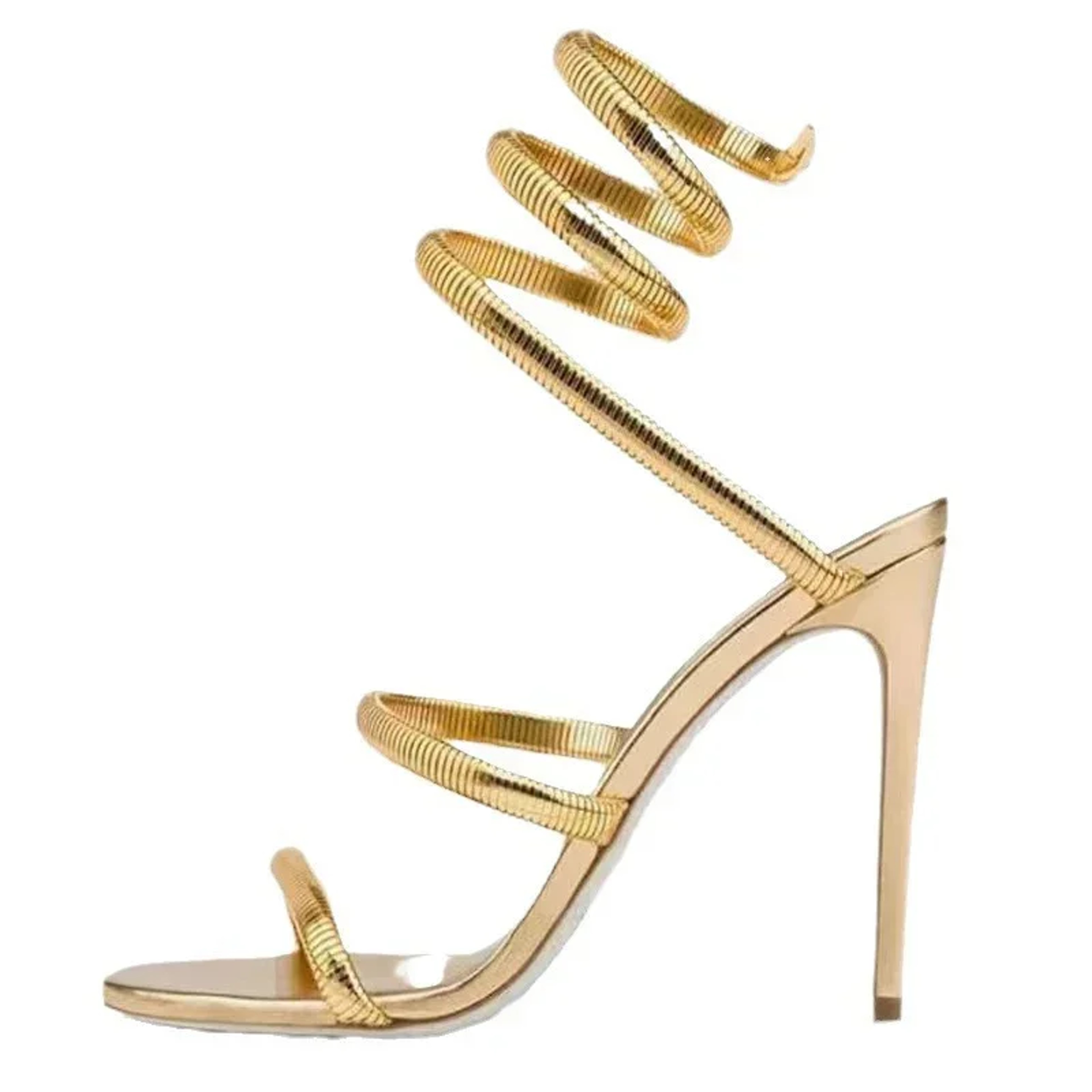 Womens Open Toe High Heel Sandals With Ankle Strap And Platform 8