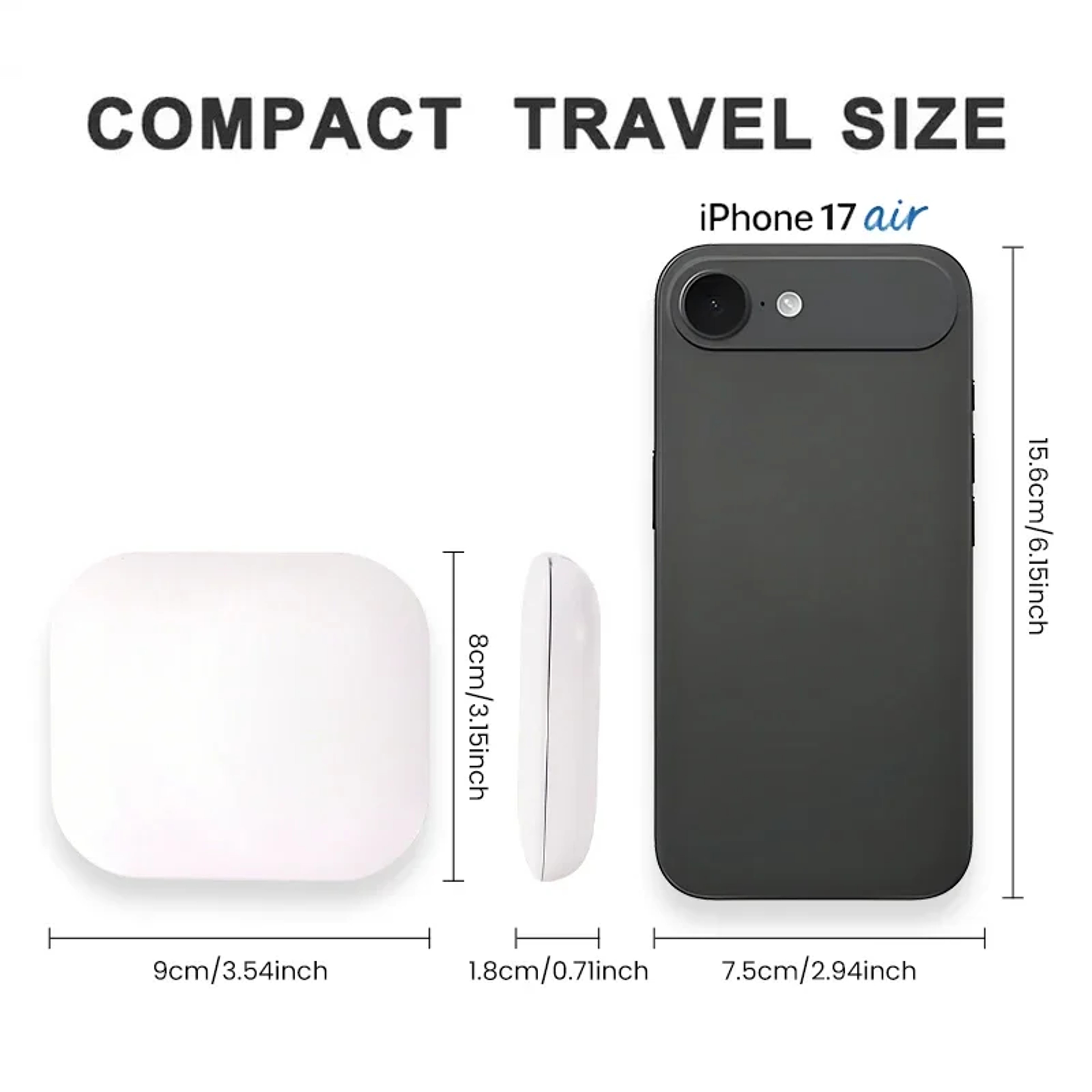 LED Compact Makeup Mirror With 1X 2X Magnification Folding Travel Design 5