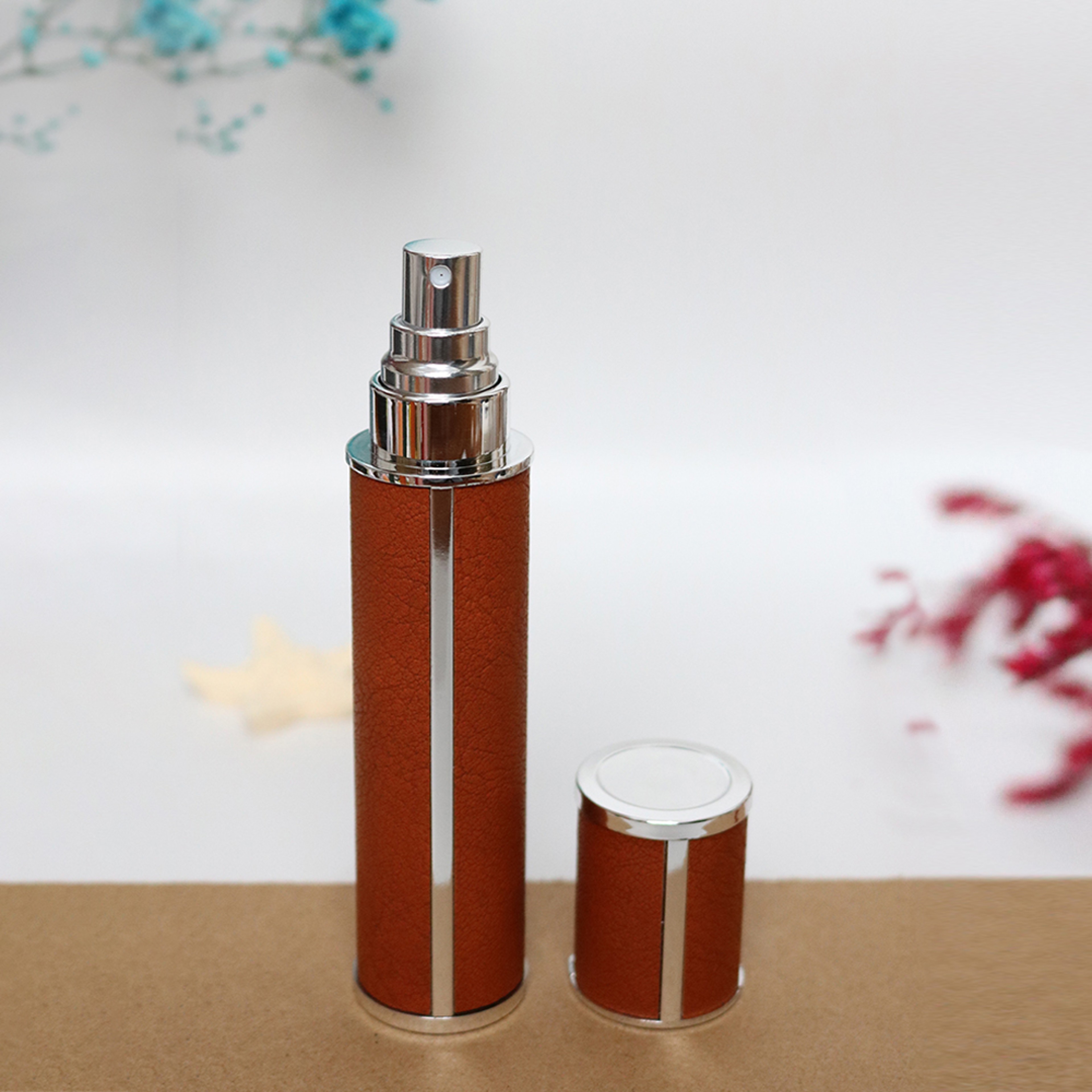 10ml Refillable Perfume Atomizer Leather Wrapped Glass Travel Spray Bottle – view 15