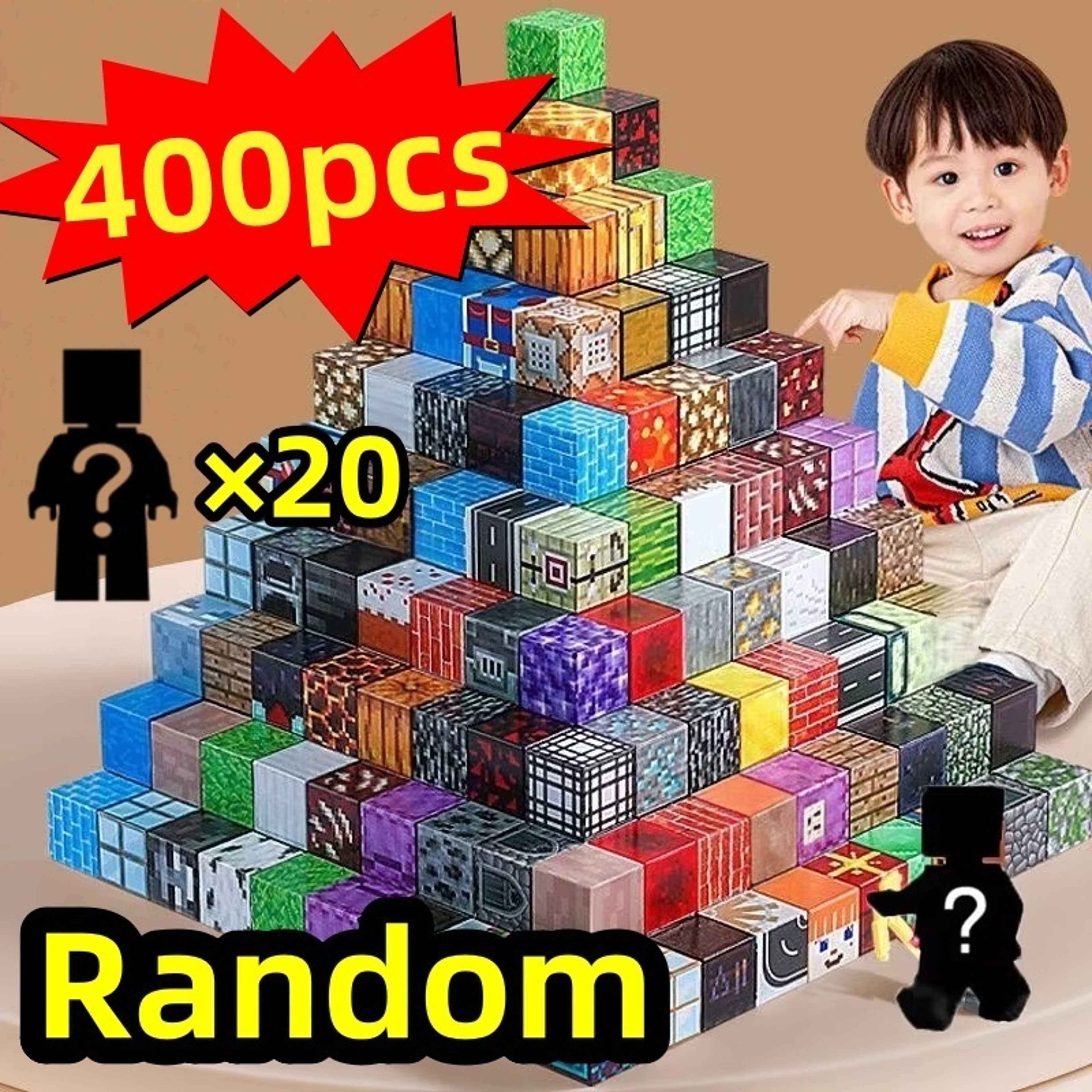 Magnetic Building Blocks ABS Square Cube STEM Construction Toy Set 7