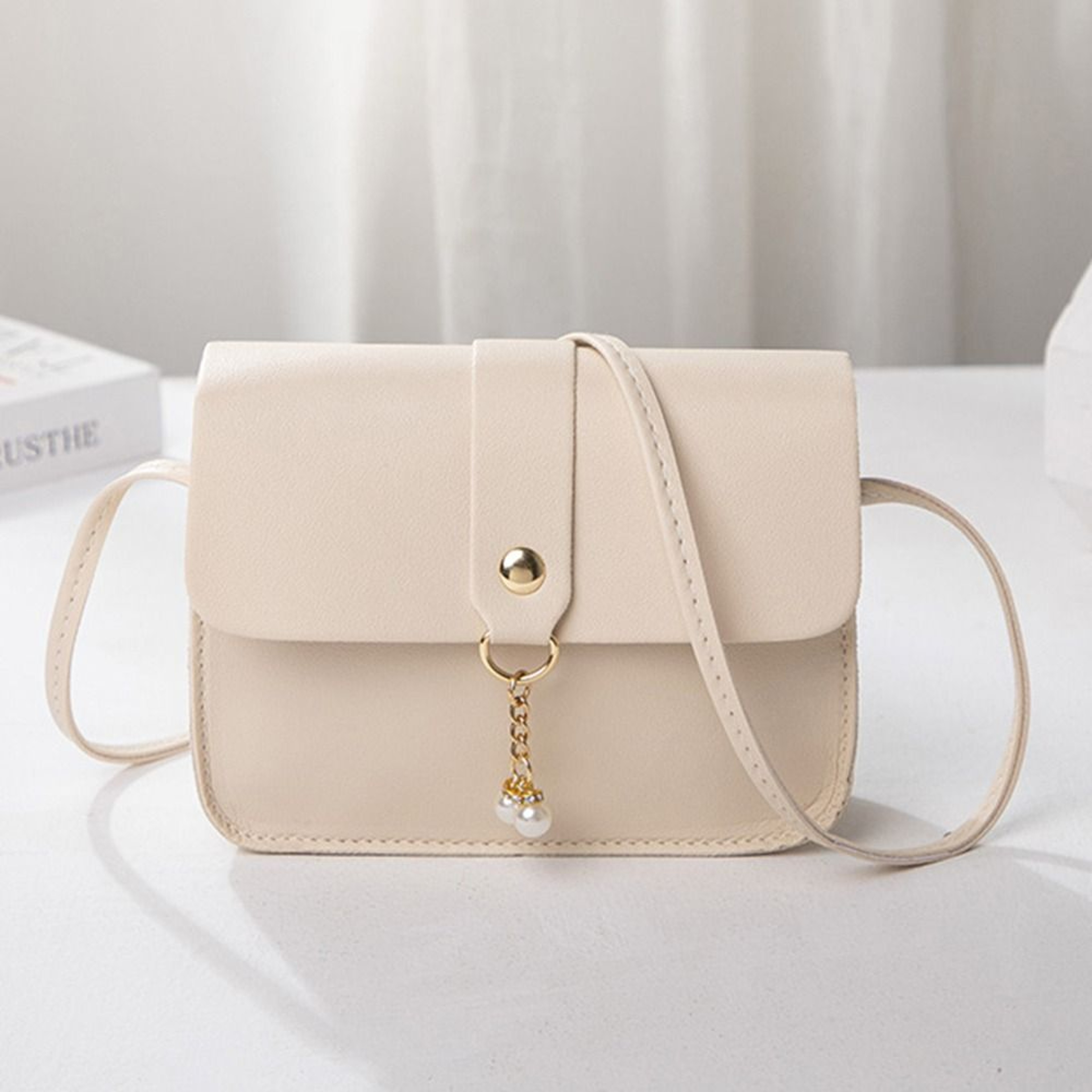 Small Square Crossbody Bag With Solid Color Fashion Design For Women 4