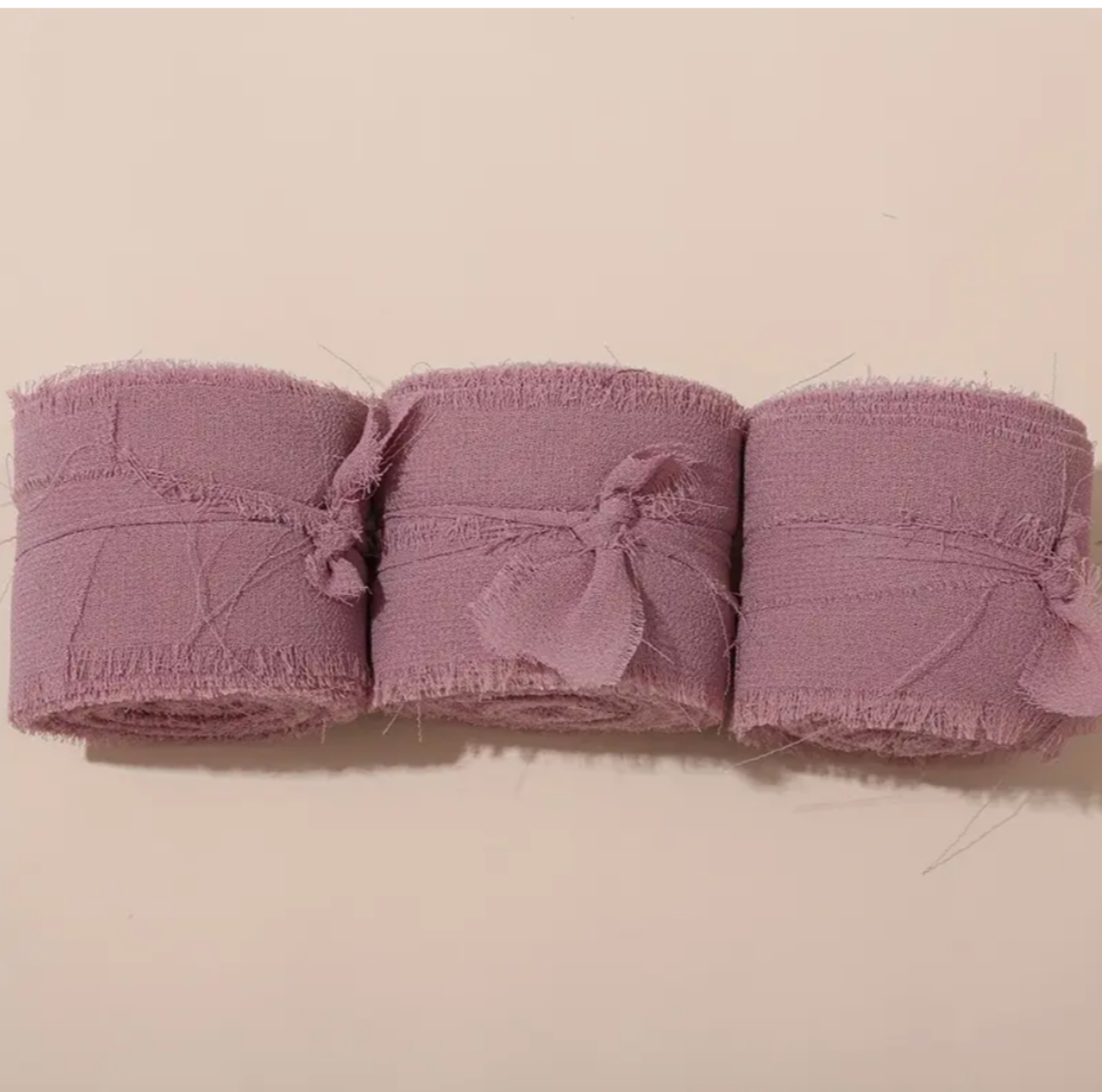 Frayed Edge Polyester Ribbon 1 Inch Wide 3 Piece Set for Weddings Bouquets and DIY Decor – view 36