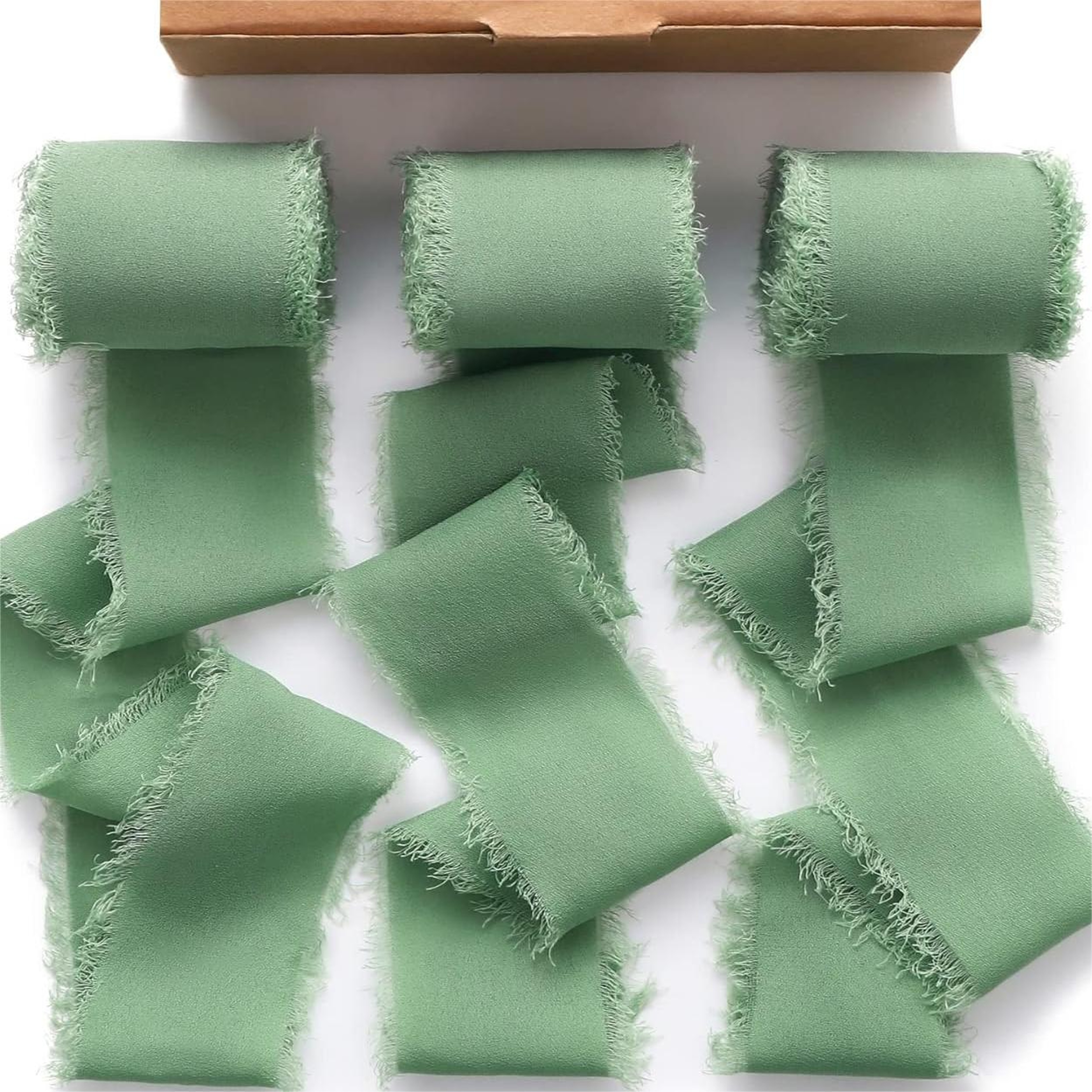 Frayed Edge Polyester Ribbon 1 Inch Wide 3 Piece Set for Weddings Bouquets and DIY Decor – view 37