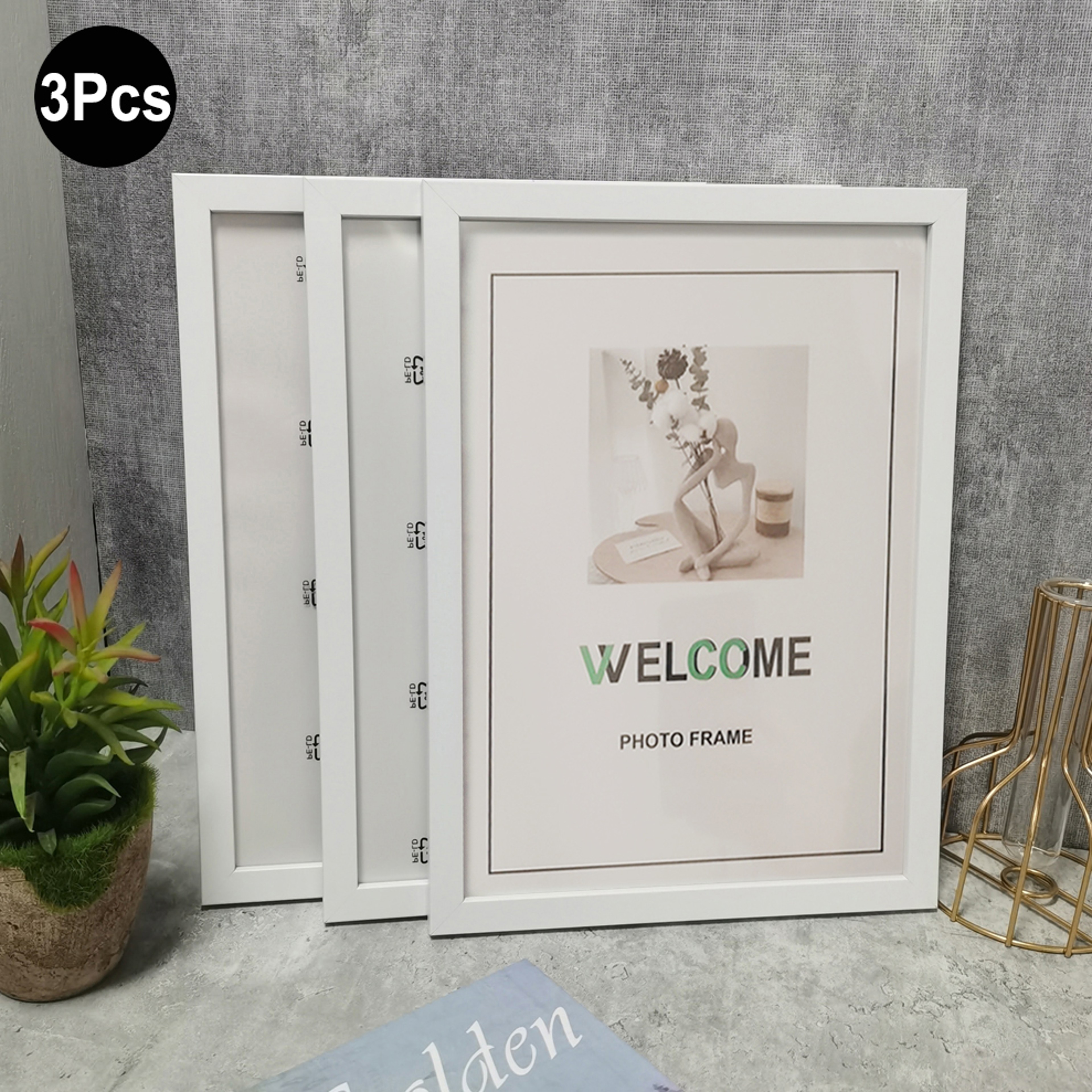 Rustic Brown MDF Picture Frame for Wall or Tabletop Photo Display – view 11