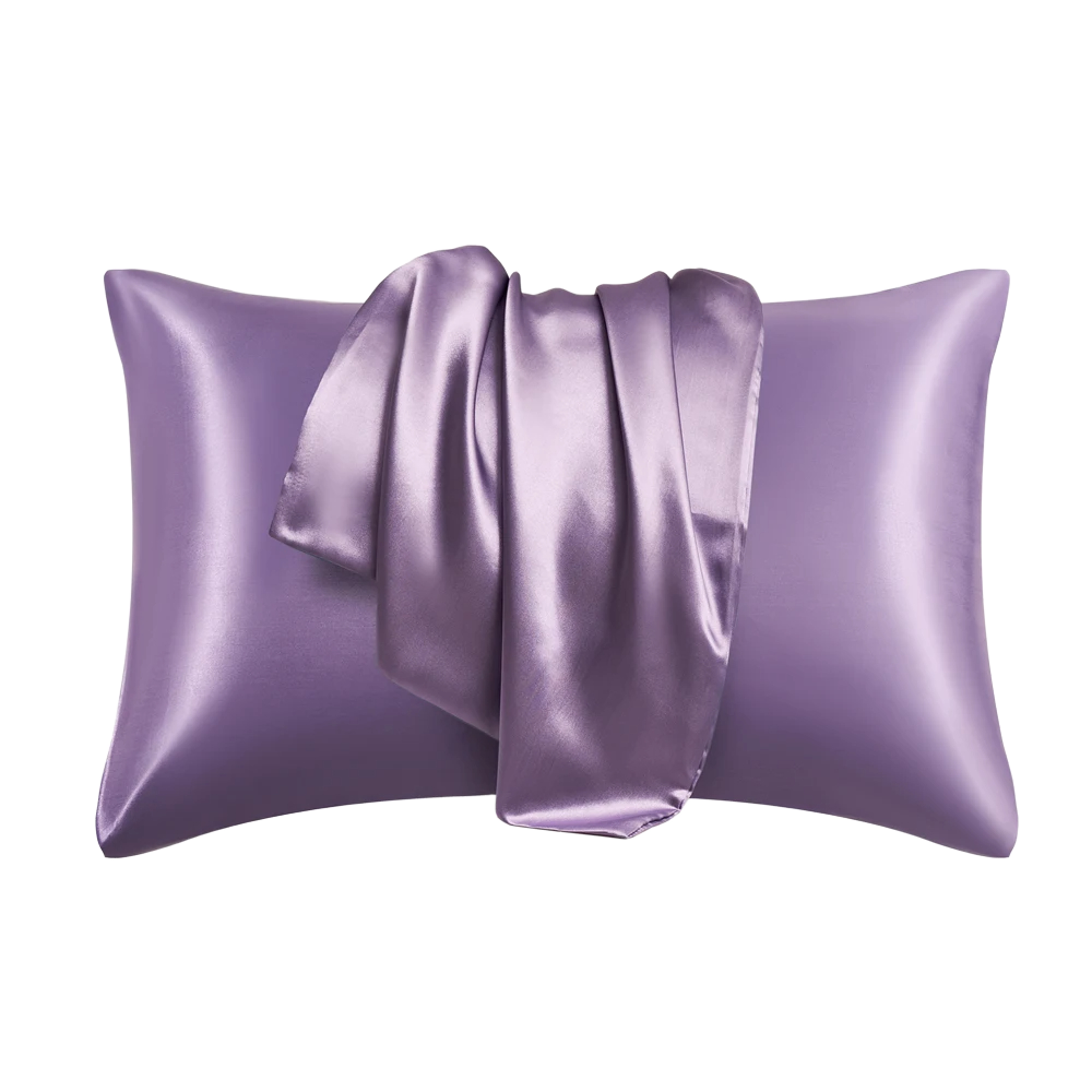 Silky Satin Pillowcase Polyester Cotton Solid Pillow Cover For Standard And Queen Pillows 7