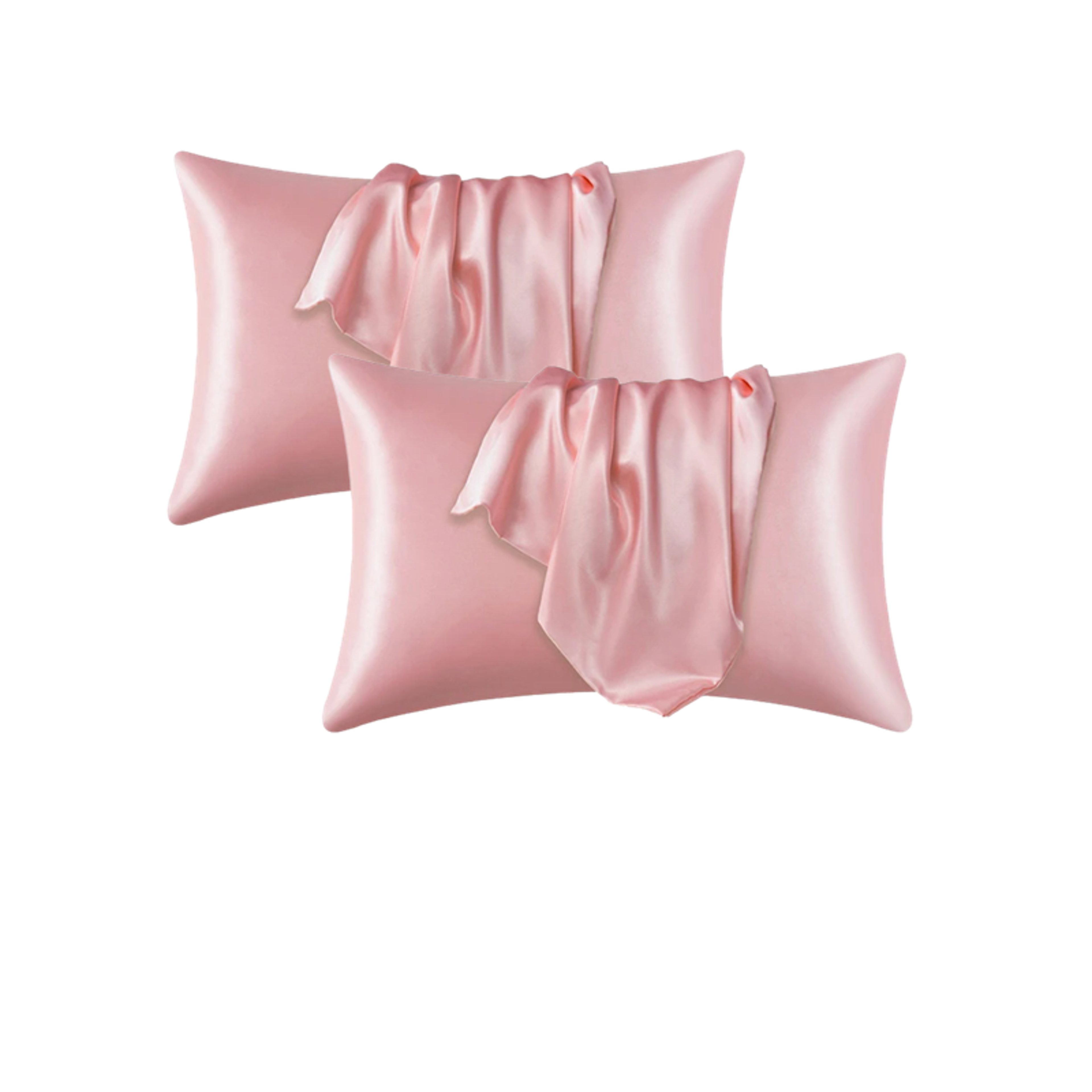 Silky Satin Pillowcase Polyester Cotton Solid Pillow Cover For Standard And Queen Pillows 8