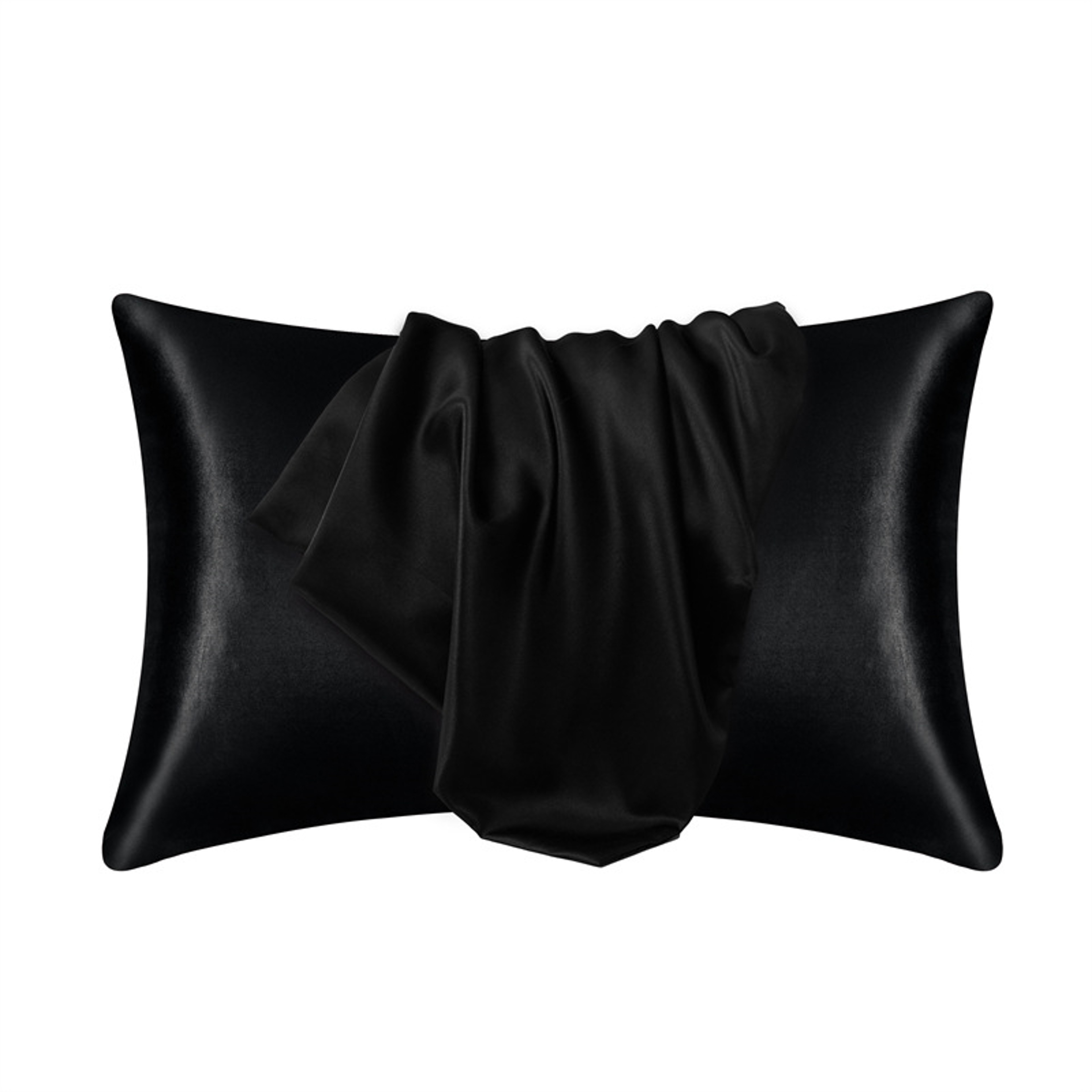 Silky Satin Pillowcase Polyester Cotton Solid Pillow Cover For Standard And Queen Pillows 16
