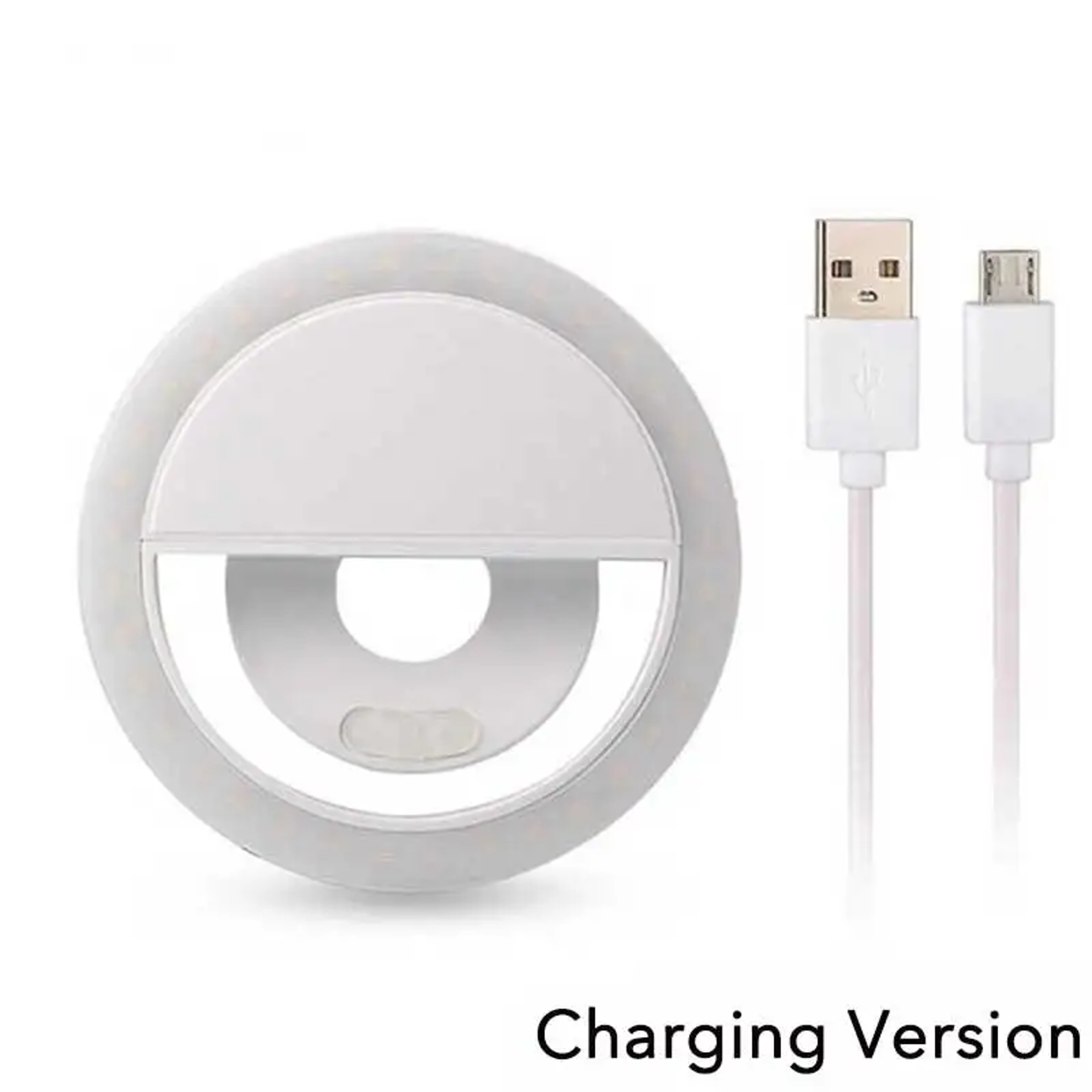 ClipOn LED Selfie Ring Light With 3 Brightness Levels And USB Charging 7