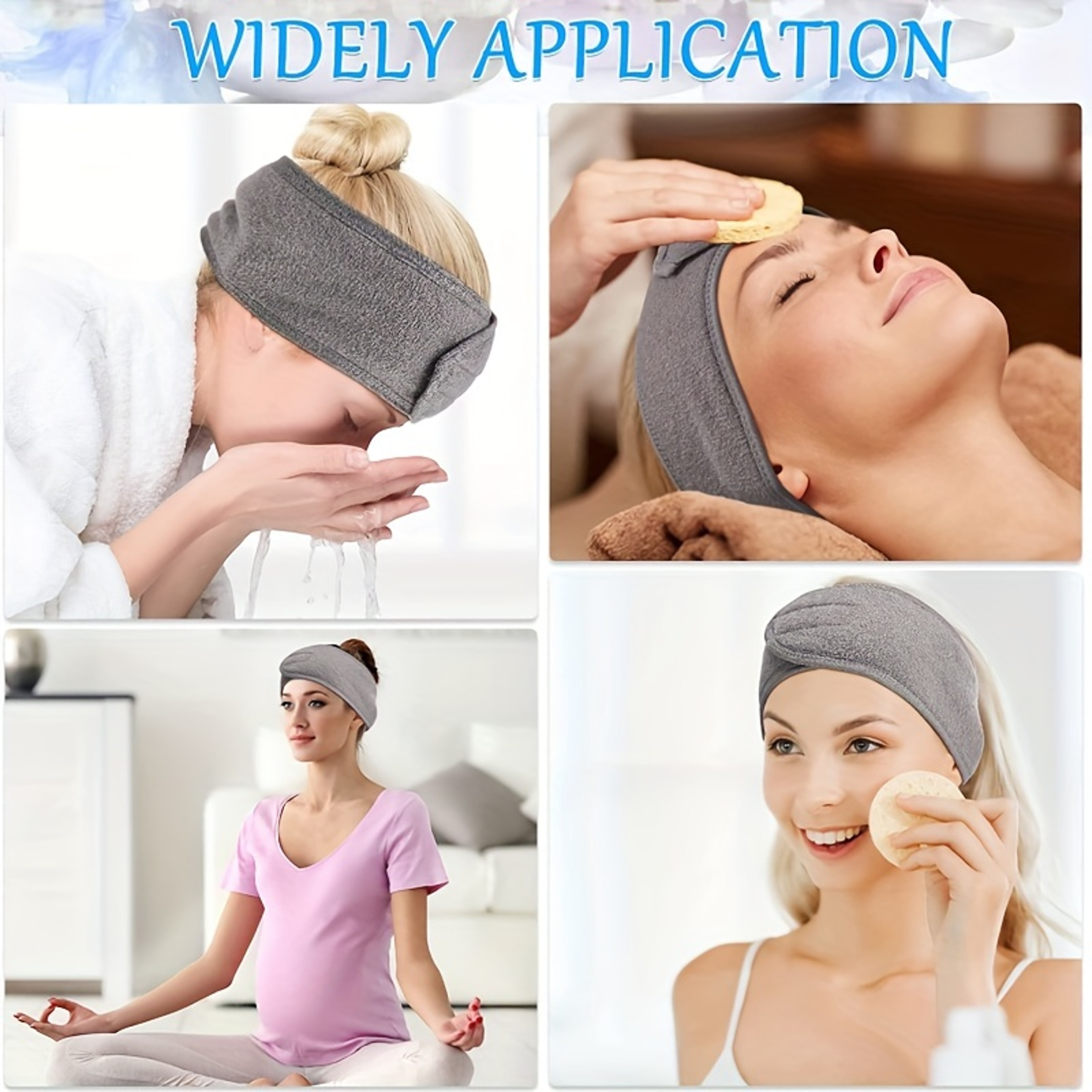 Adjustable Wide Headband For Makeup Face Wash Yoga Sports Spa And Shower 6