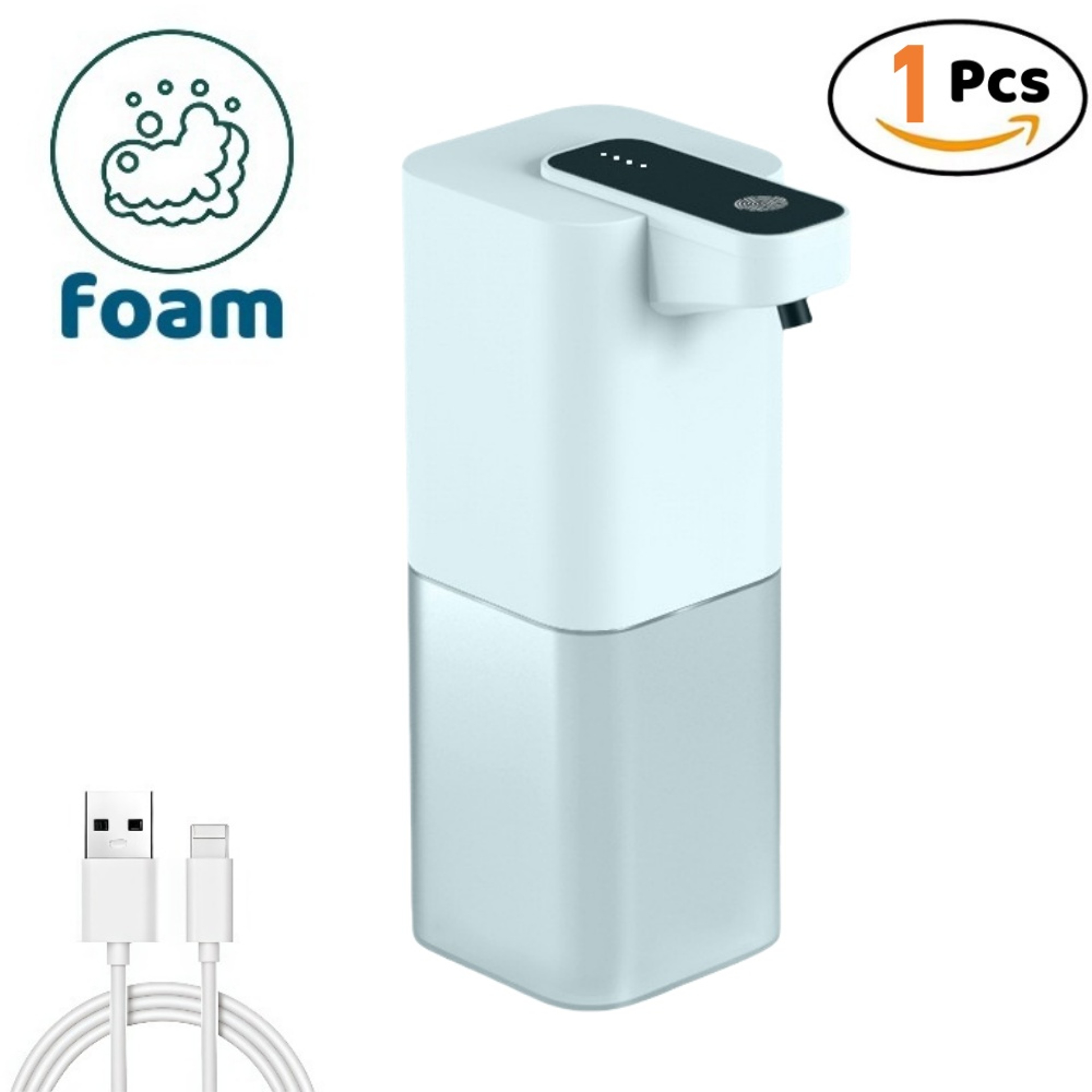 Touchless Automatic Soap Dispenser with Infrared Sensor and USB Rechargeable Design – view 9