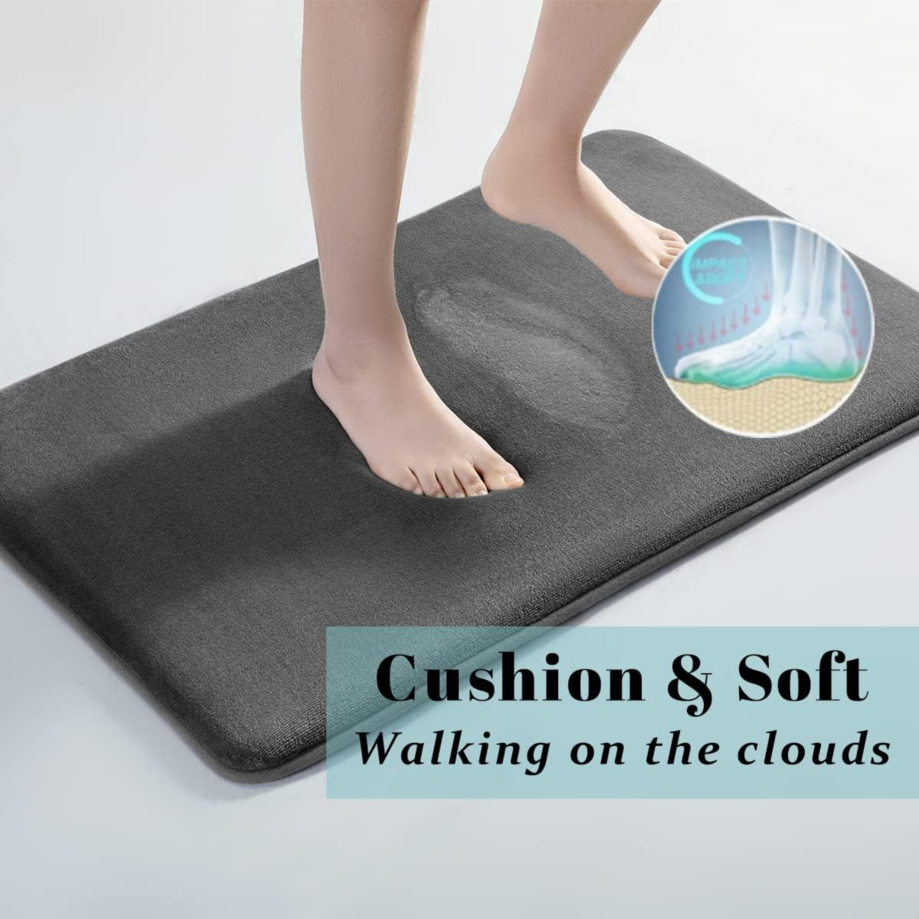 Super Absorbent NonSlip Suede Bathroom Floor Mat 3
