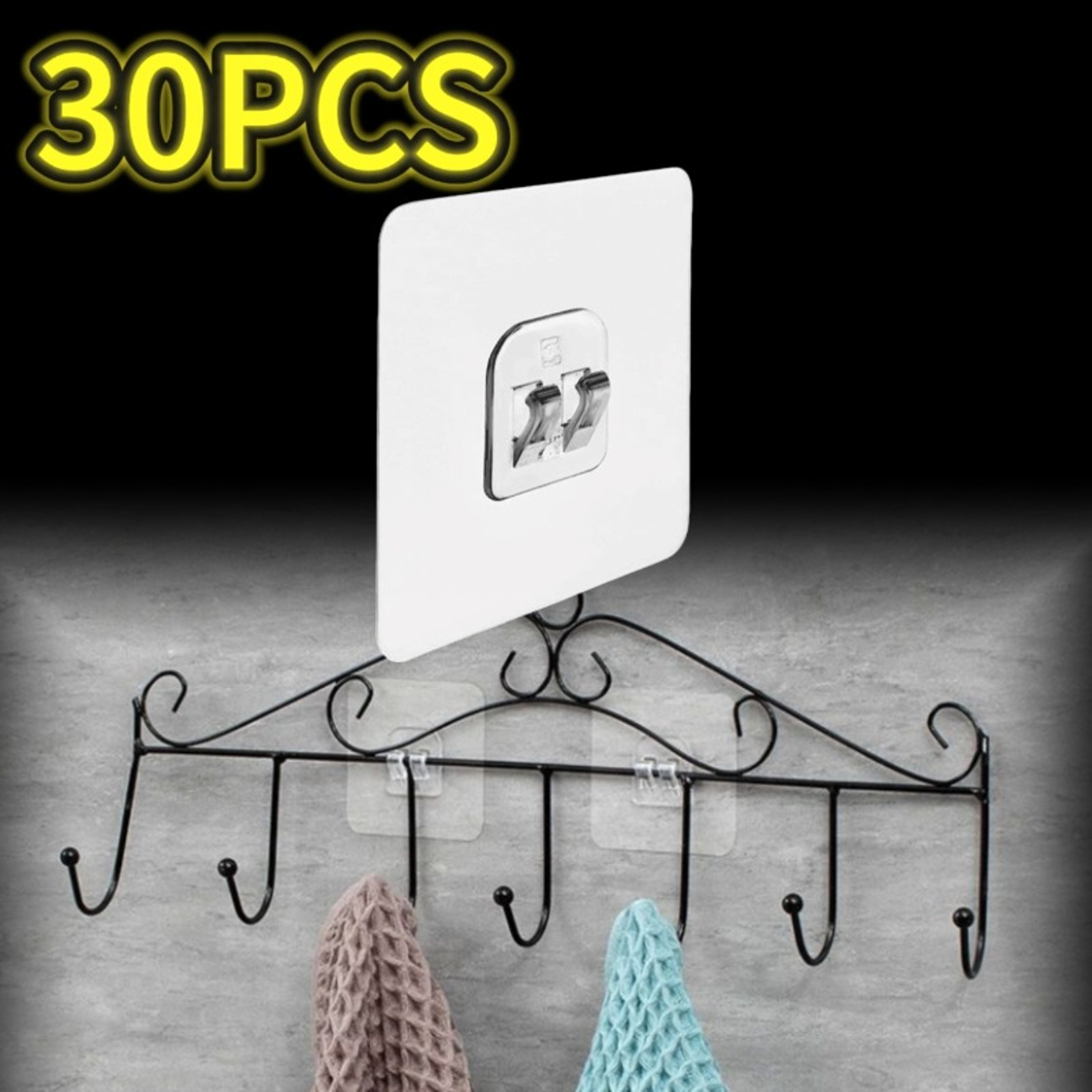 PVC Adhesive Replacement Mount Hook For Shower Caddy Soap Dish And Storage Shelf 10