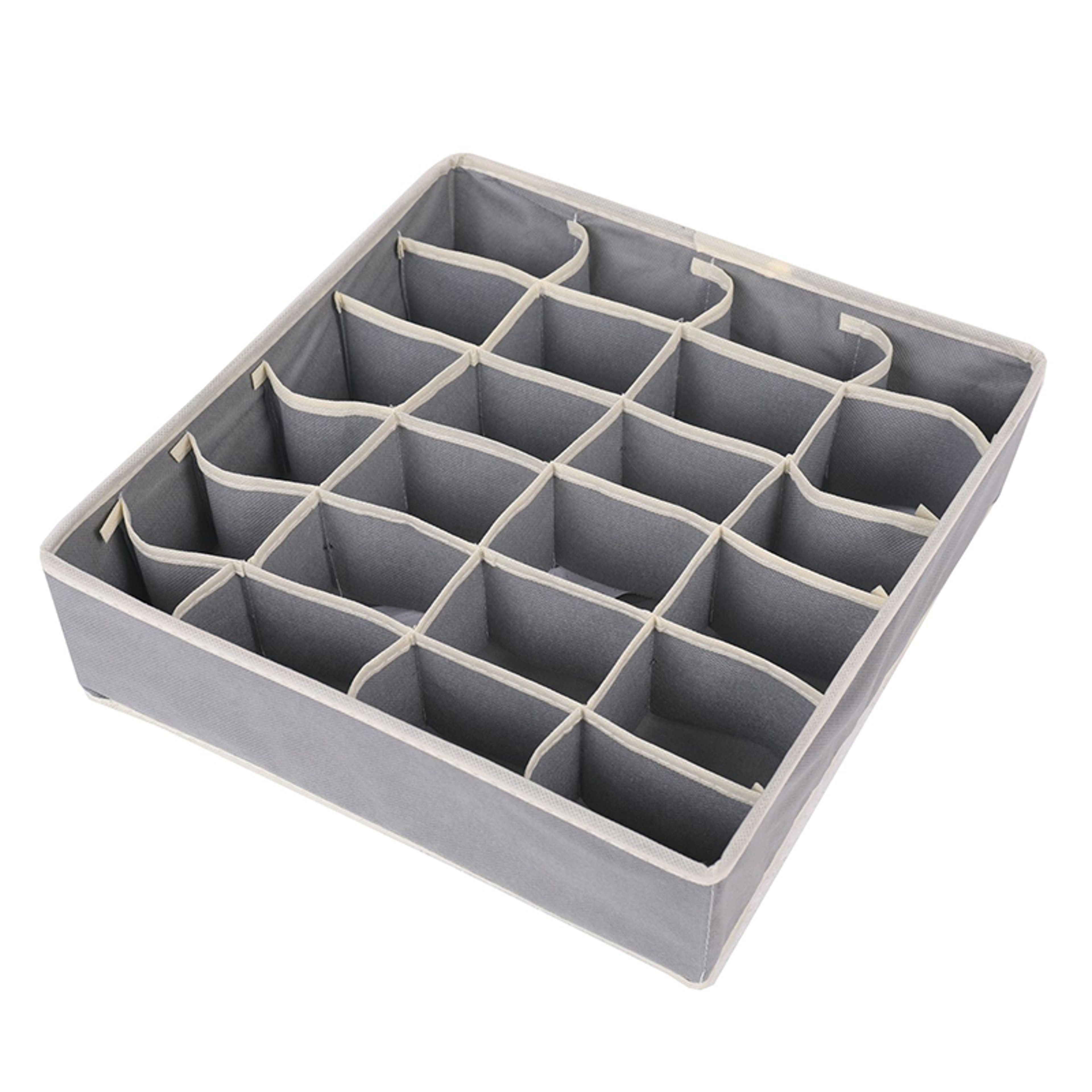 Underwear Drawer Organizer Foldable Non-Woven Storage Box with Compartments – view 17