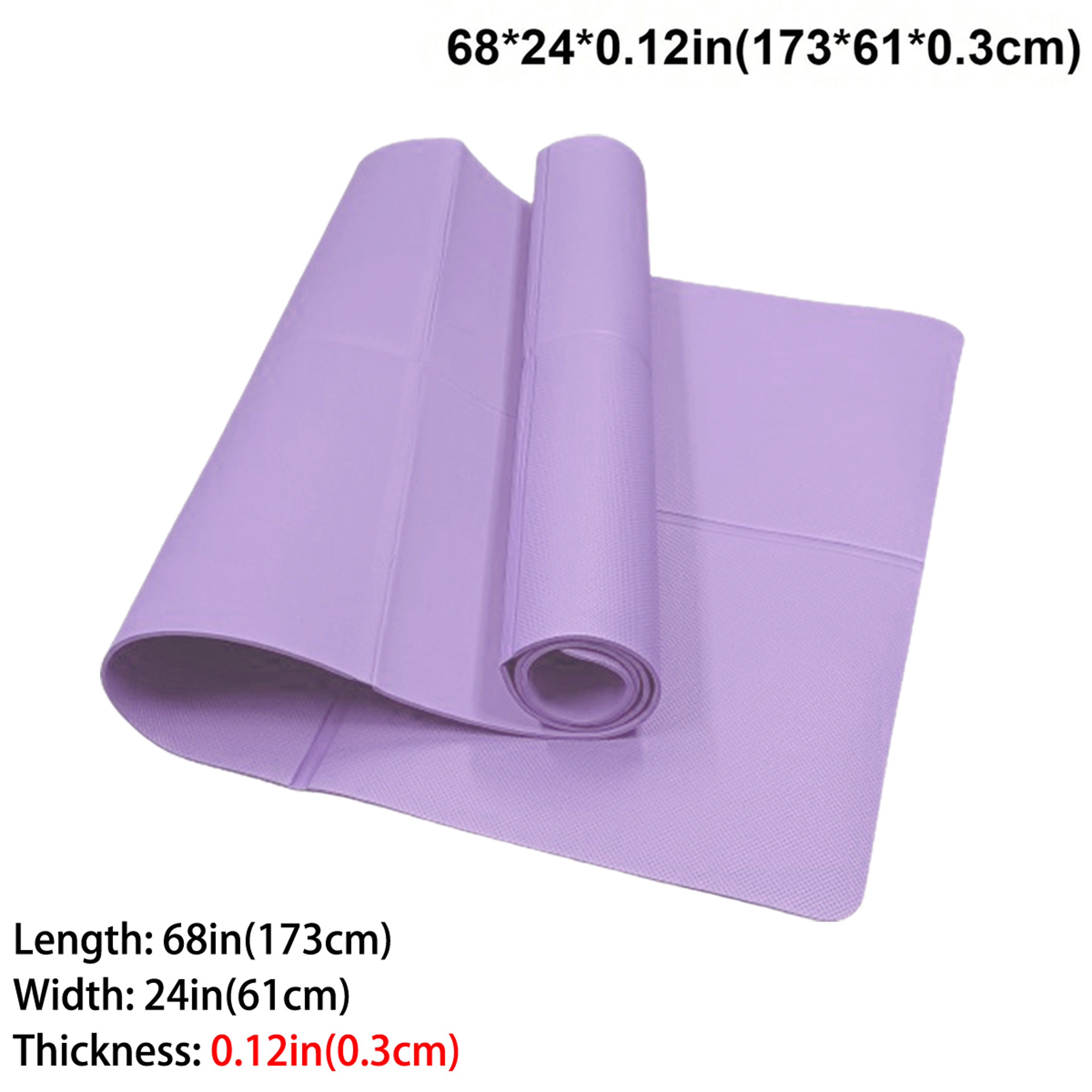 Foldable Yoga Mat Natural Rubber 4mm Travel Exercise Mat For Yoga Pilates And Floor Workouts 7