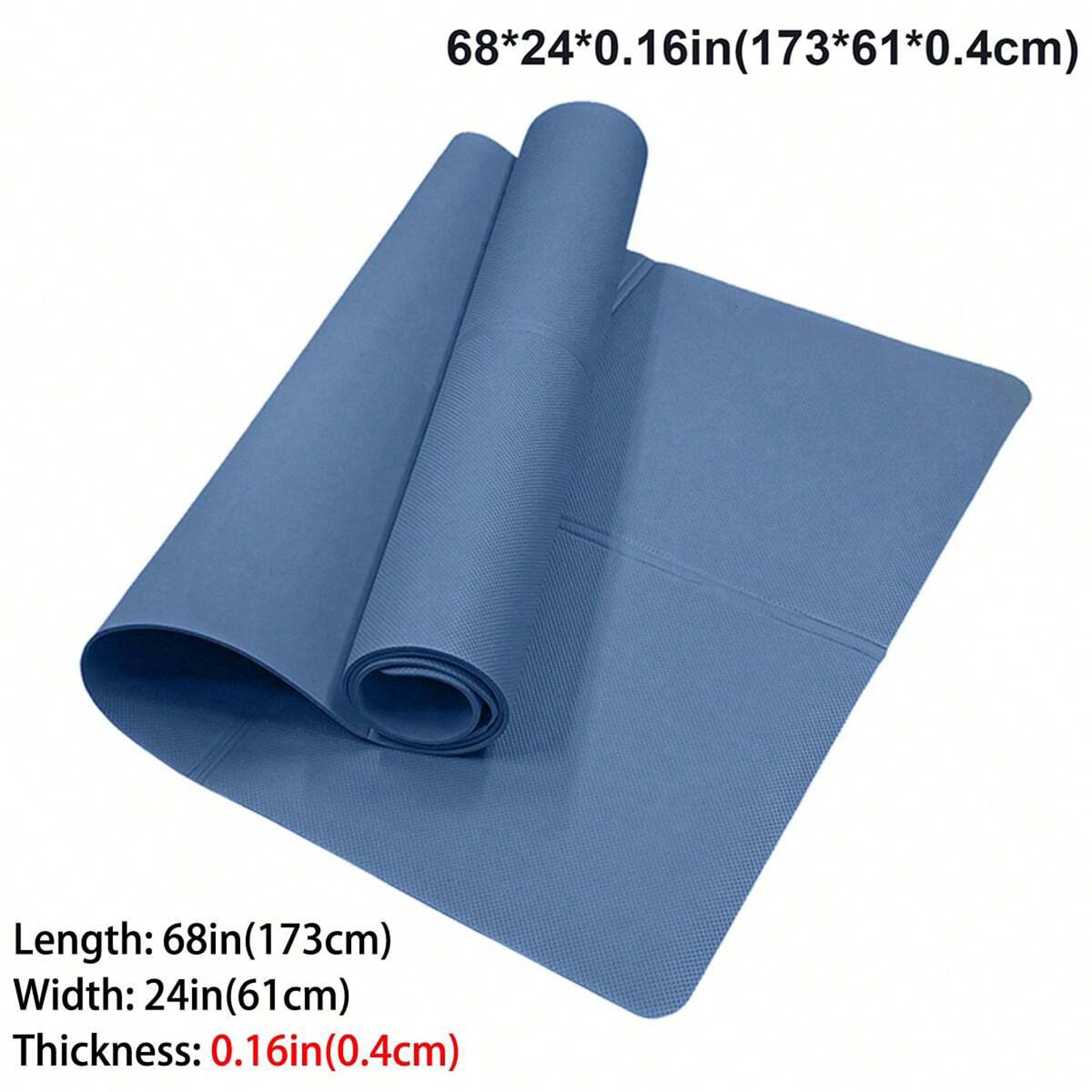 Foldable Yoga Mat Natural Rubber 4mm Travel Exercise Mat For Yoga Pilates And Floor Workouts 10
