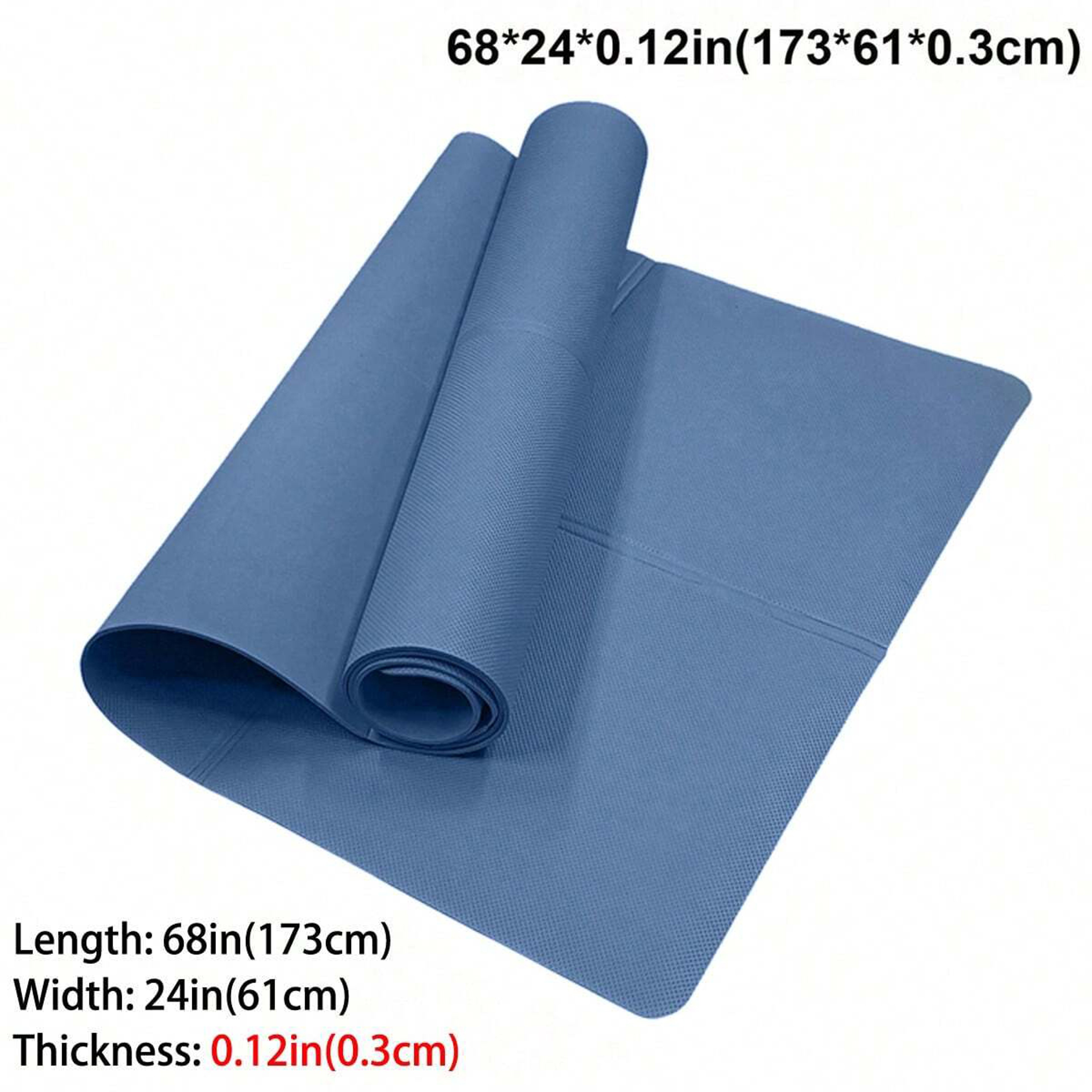 Foldable Yoga Mat Natural Rubber 4mm Travel Exercise Mat For Yoga Pilates And Floor Workouts 12