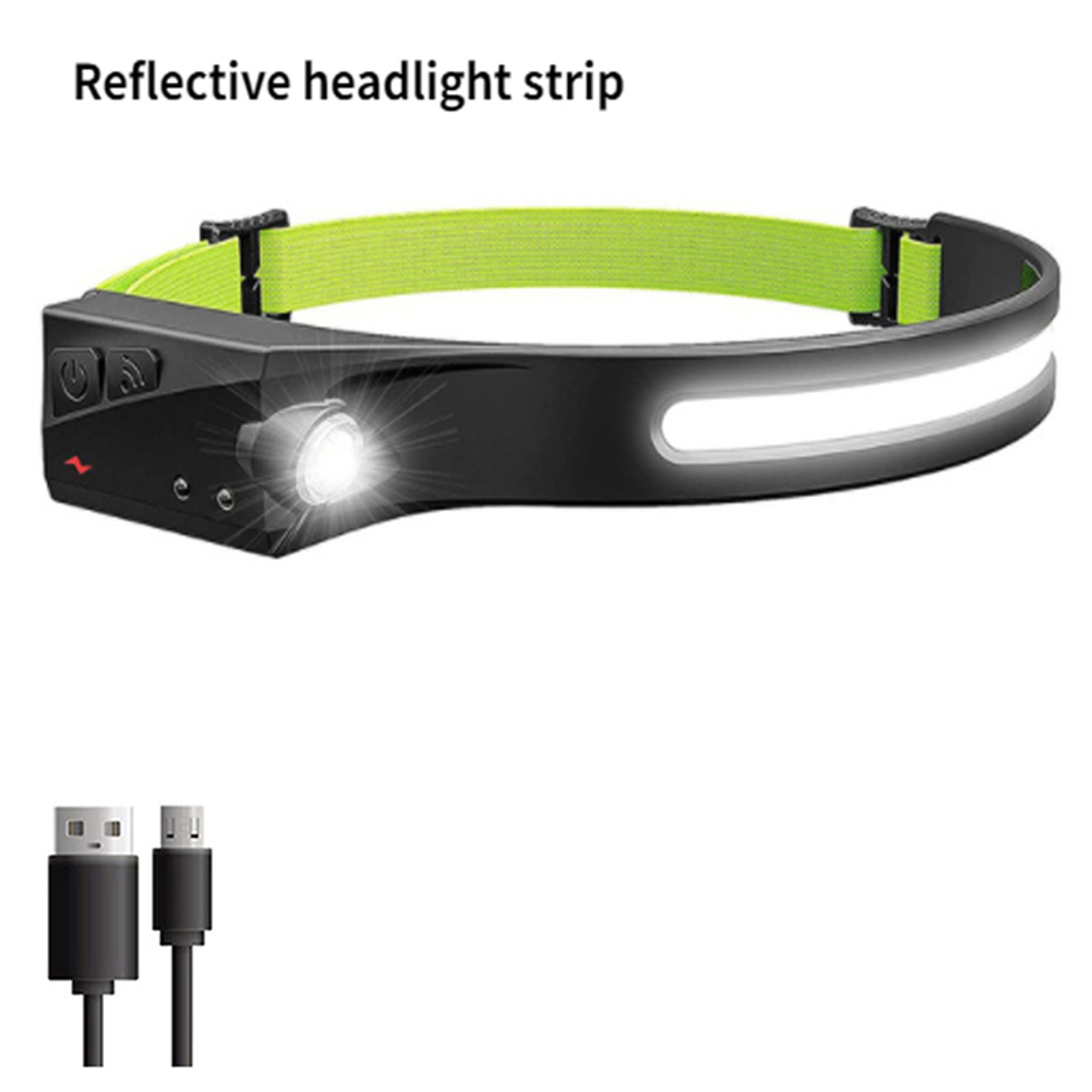 Rechargeable LED Headlamp With Motion Sensor And 180 Wide Beam 8