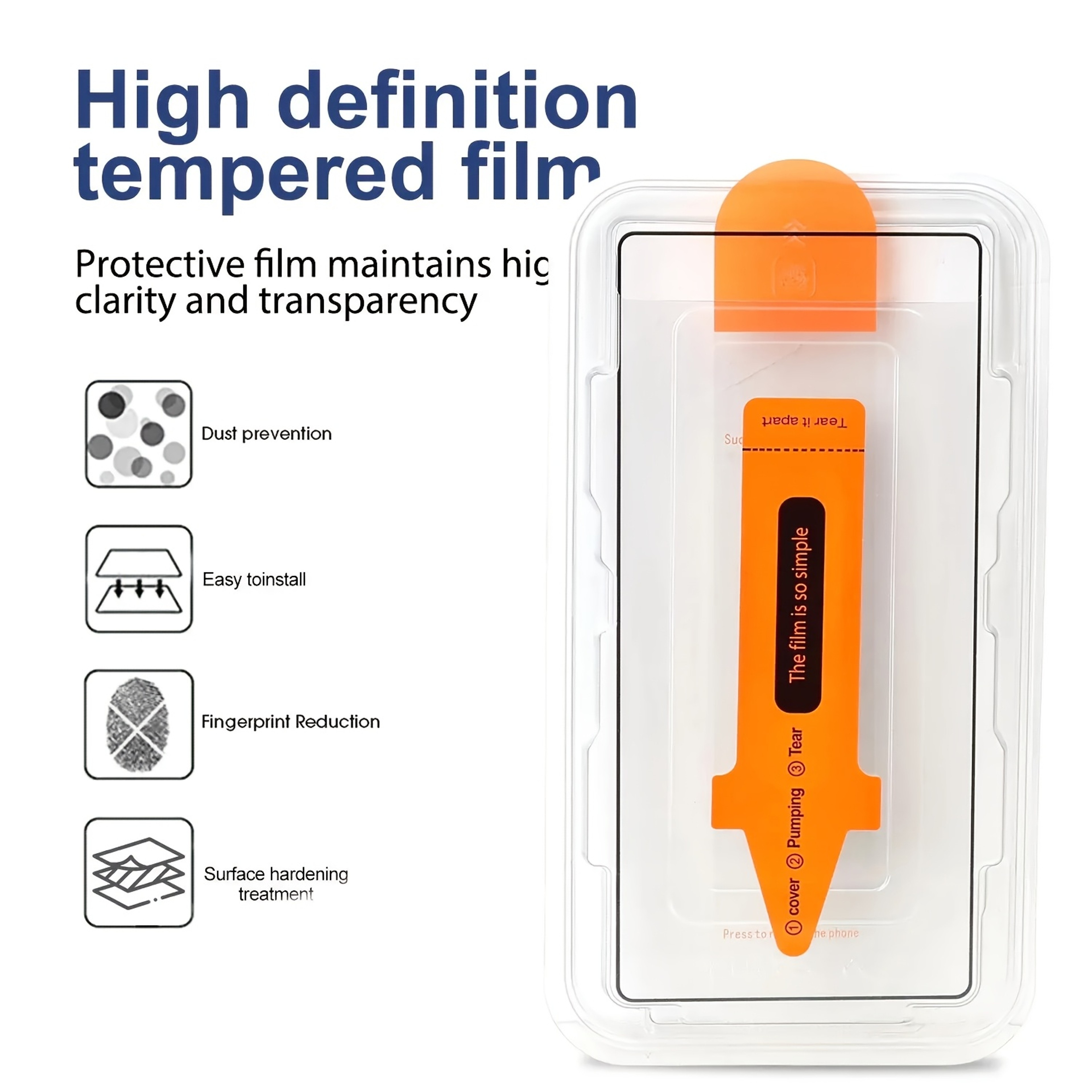 Tempered Glass IPhone Screen Protector With EasyInstallation Frame 2