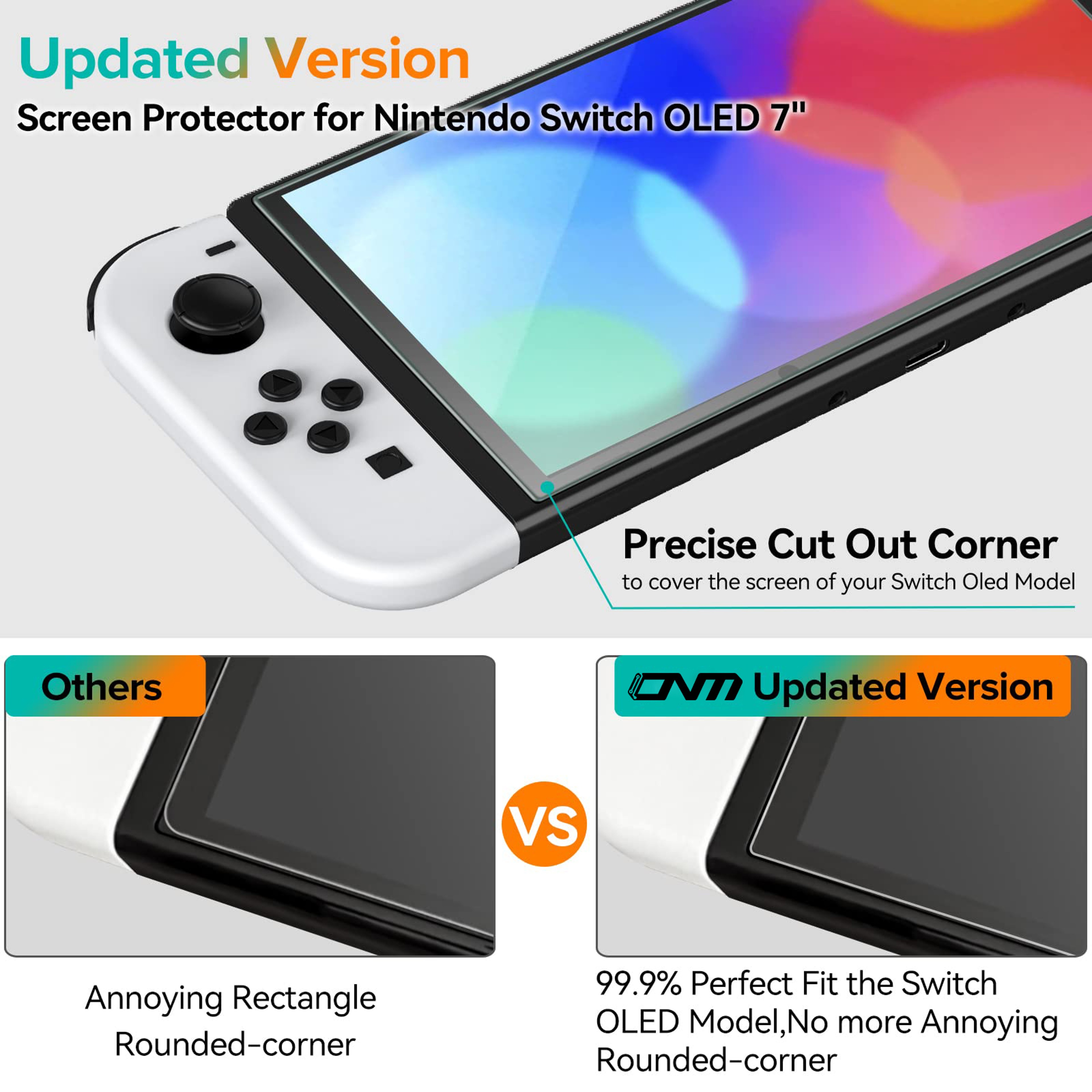 9H Tempered Glass Screen Protector For Switch OLED Switch Lite 2