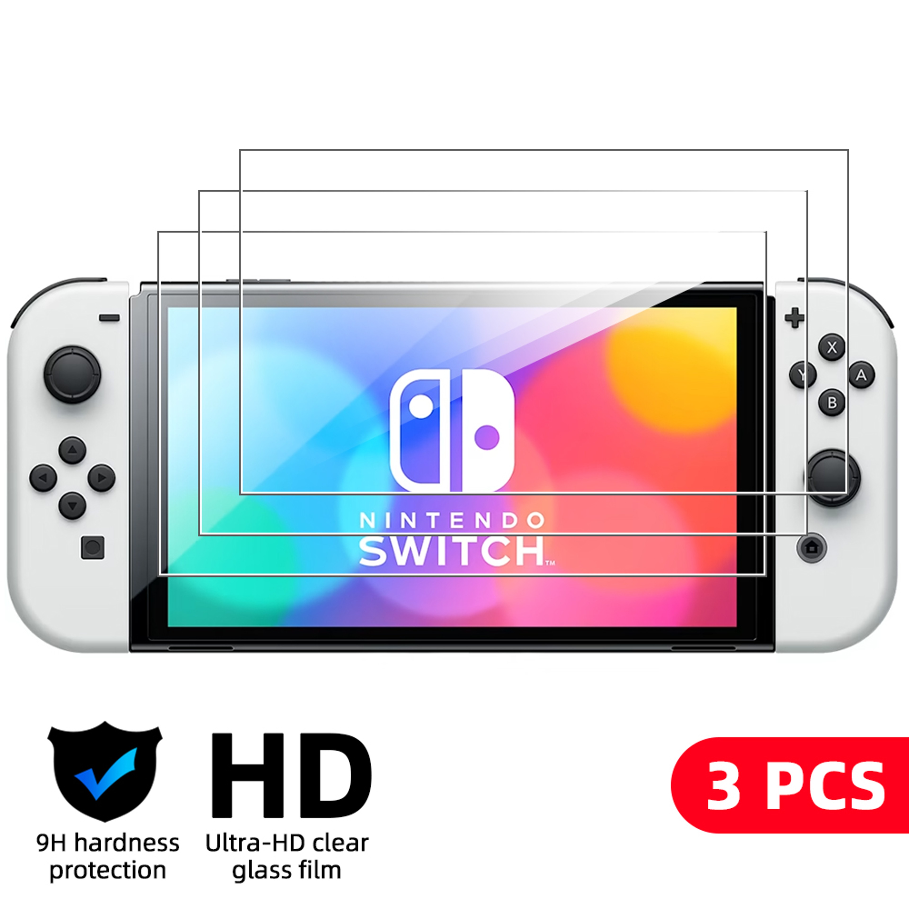 9H Tempered Glass Screen Protector For Switch OLED Switch Lite 8