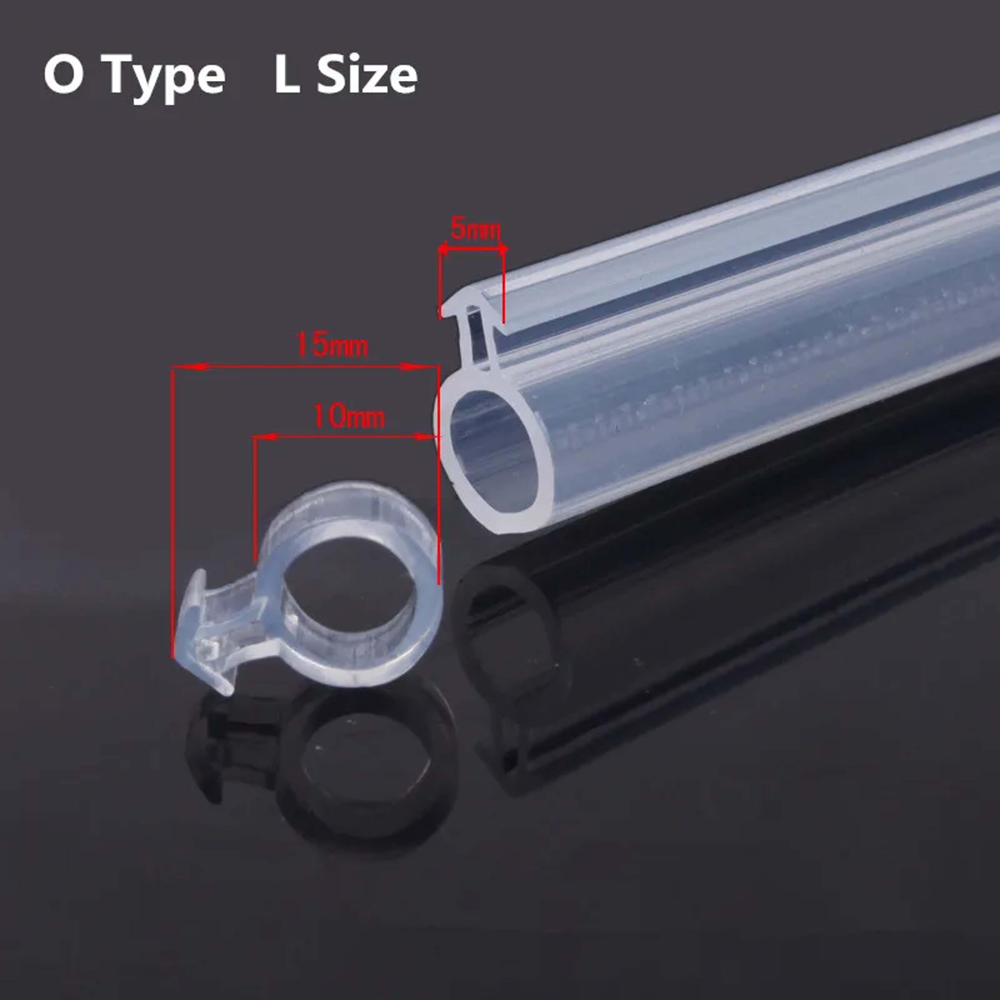 O Type Silicone Rubber Door Window Sealing Strip 32.8 Ft Draft and Dust Seal – view 7