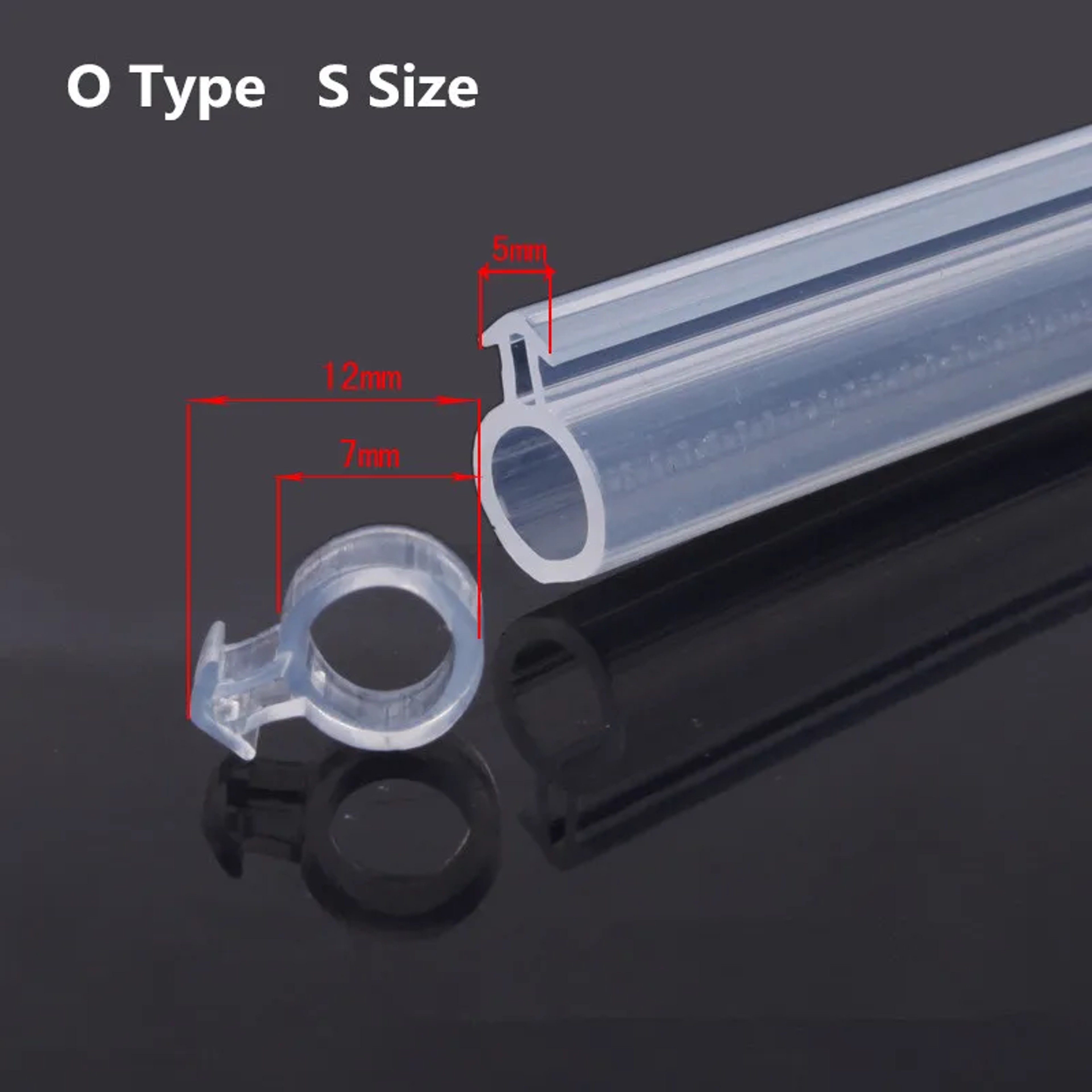 O Type Silicone Rubber Door Window Sealing Strip 32.8 Ft Draft and Dust Seal – view 14