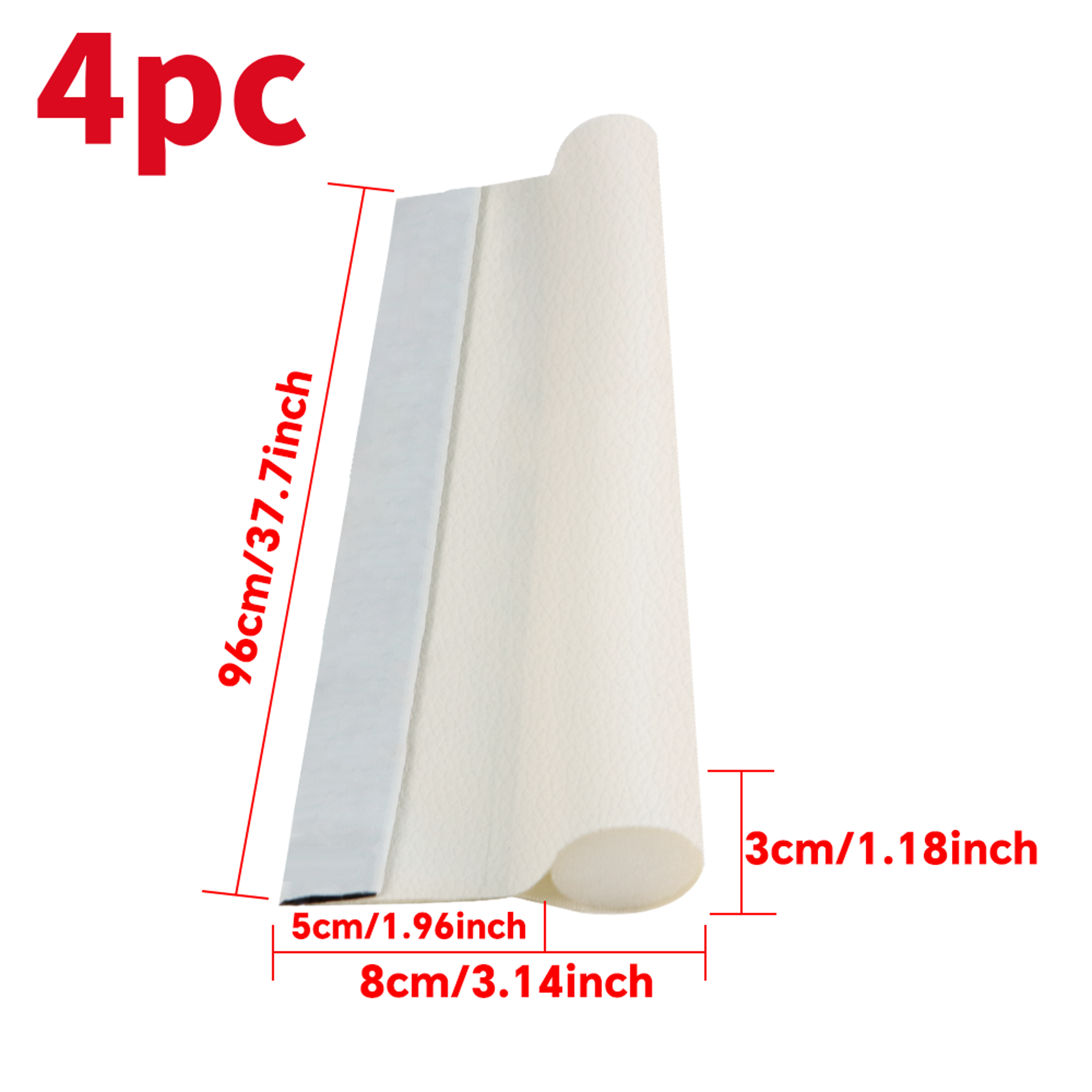 Adjustable Door Bottom Seal Strip 378 In PVC Draft Stopper OneSided Gap Blocker 10