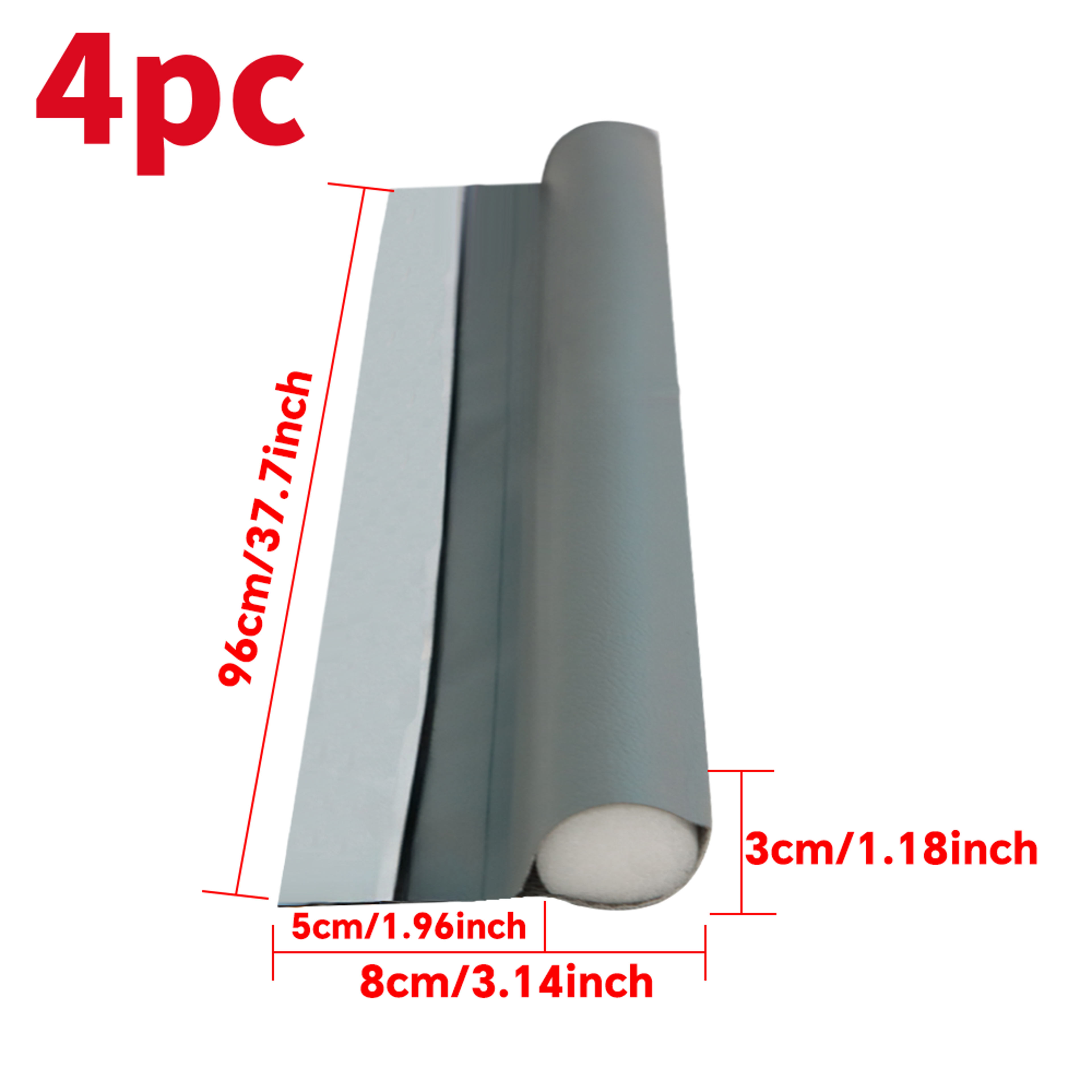 Adjustable Door Bottom Seal Strip 378 In PVC Draft Stopper OneSided Gap Blocker 8