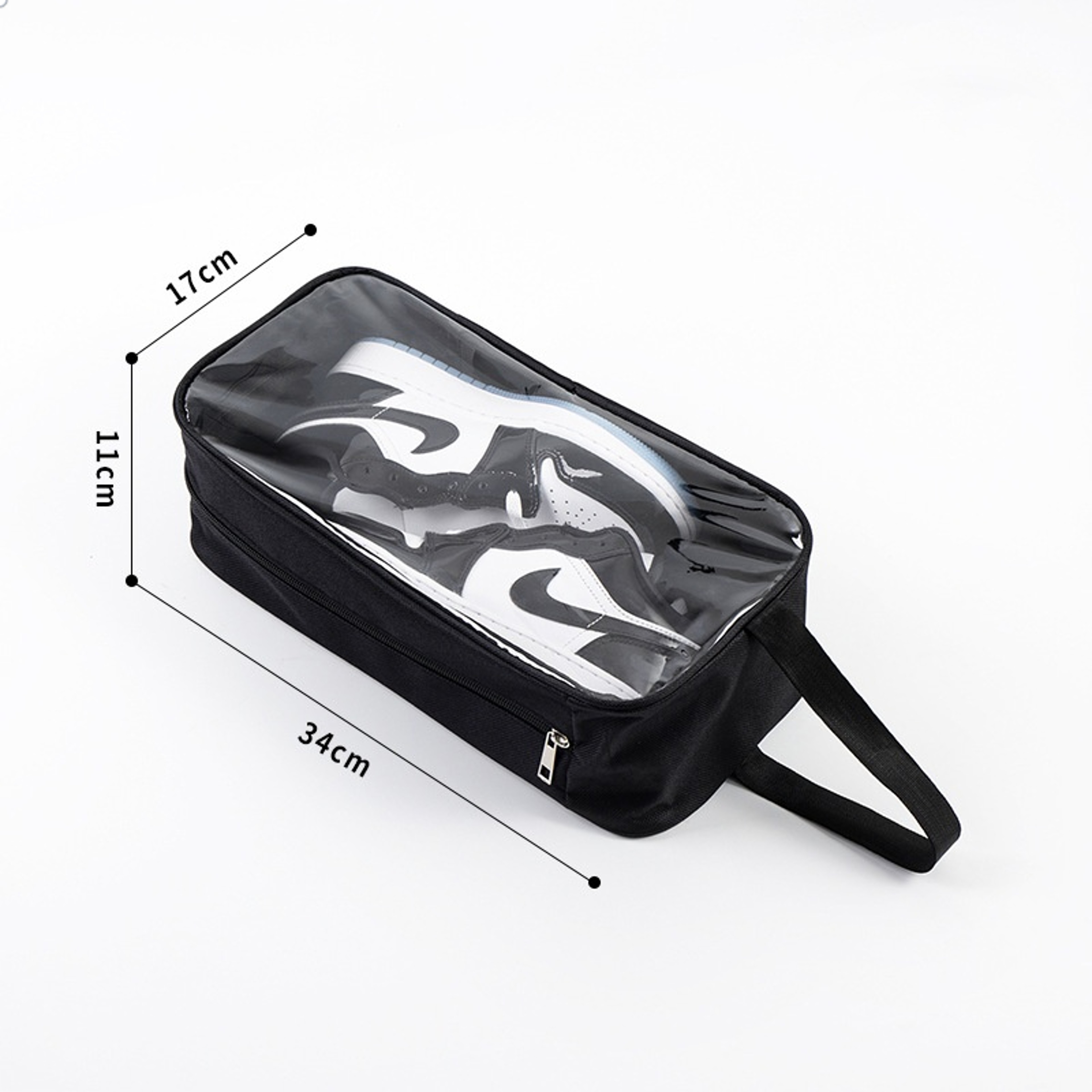 Double Layer Transparent Shoe Storage Bag With Waterproof PVC And Dustproof Zipper 4