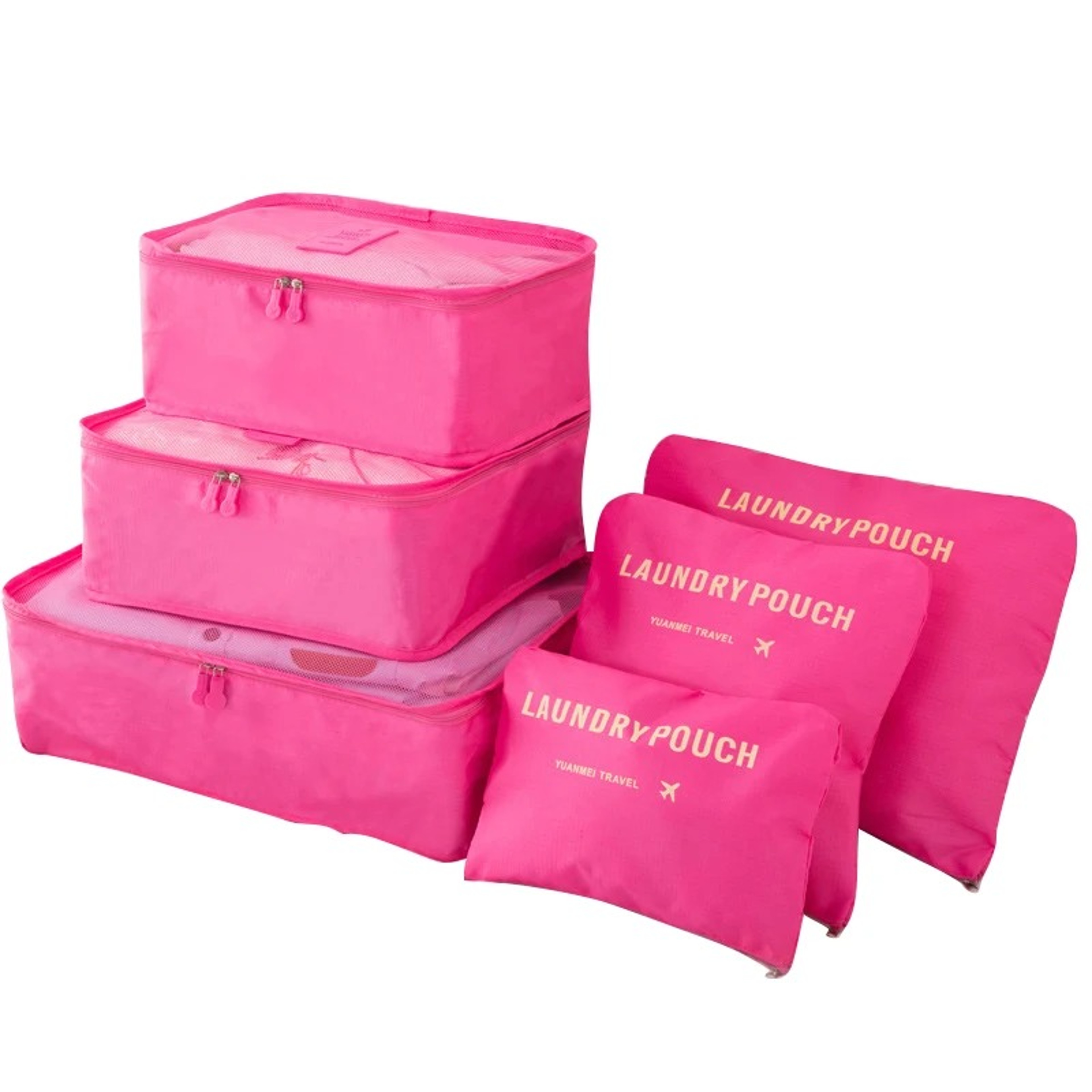 6 Or 8 Piece Polyester Packing Cube Set For Clothes Shoes And Travel Organization 23
