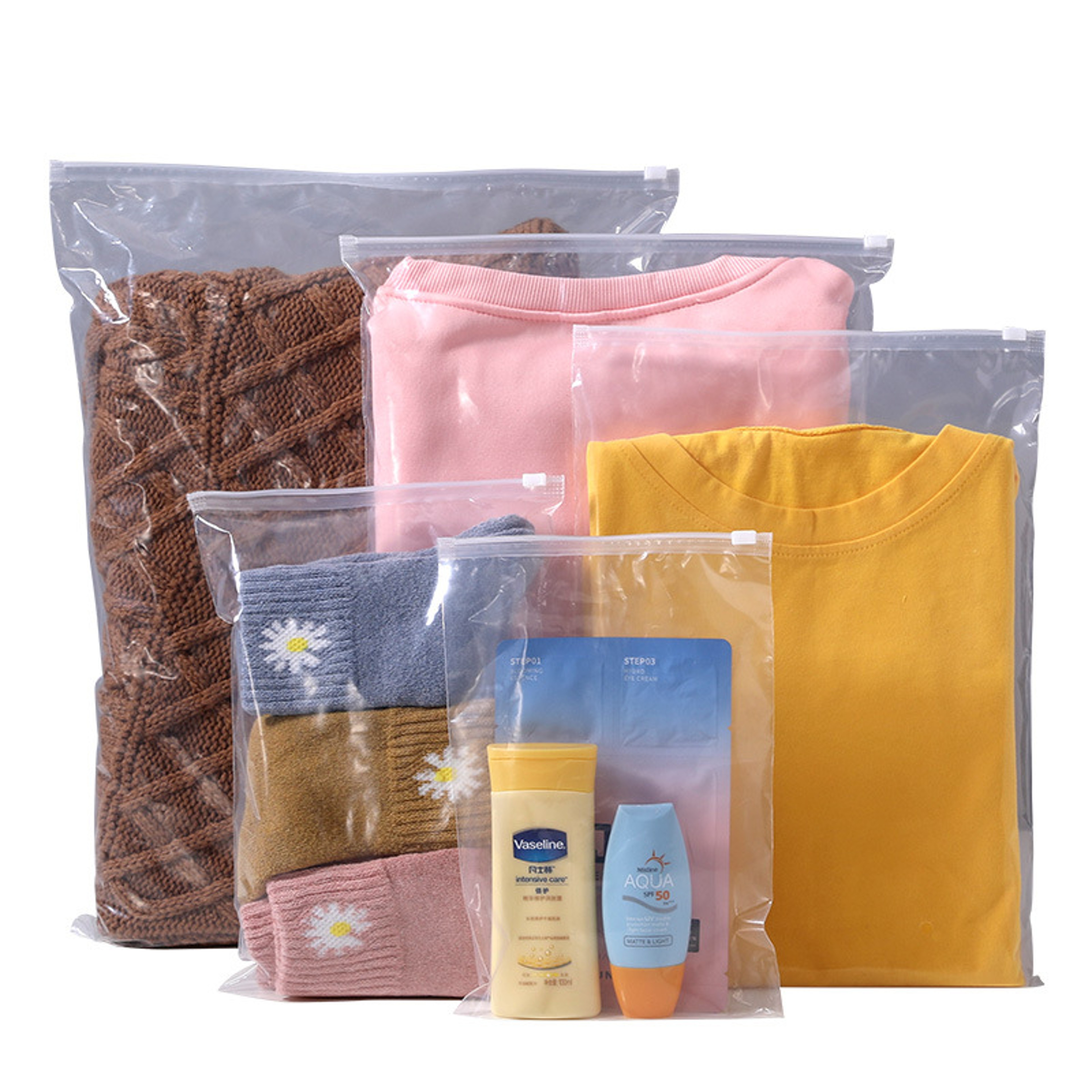 Clear PE Shoe Storage Bag with Zipper Waterproof Foldable Dust Cover – view 6