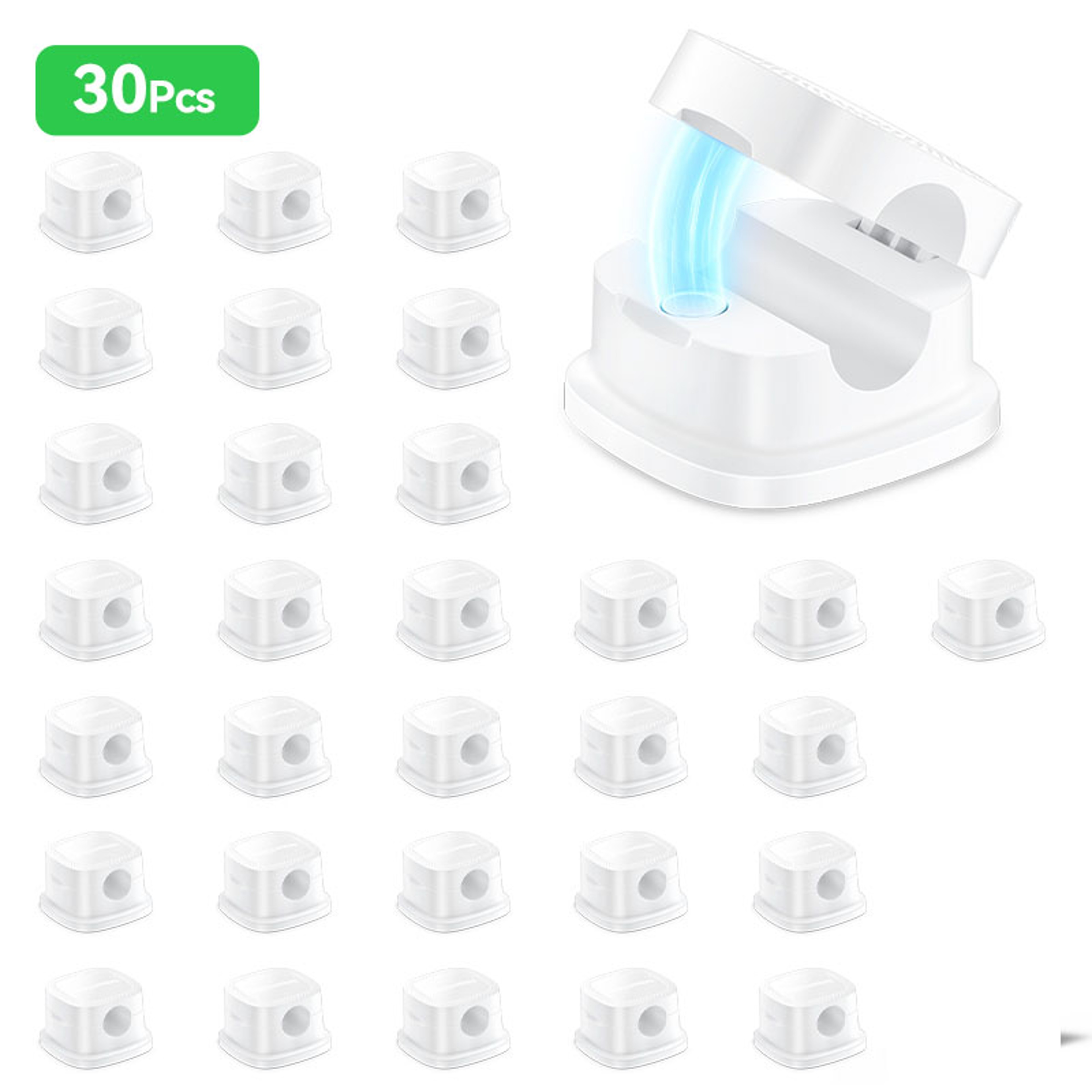 Magnetic Cable Organizer 6 Pack Adjustable Cable Clips for Cords Up to 0.3 Inch – view 13